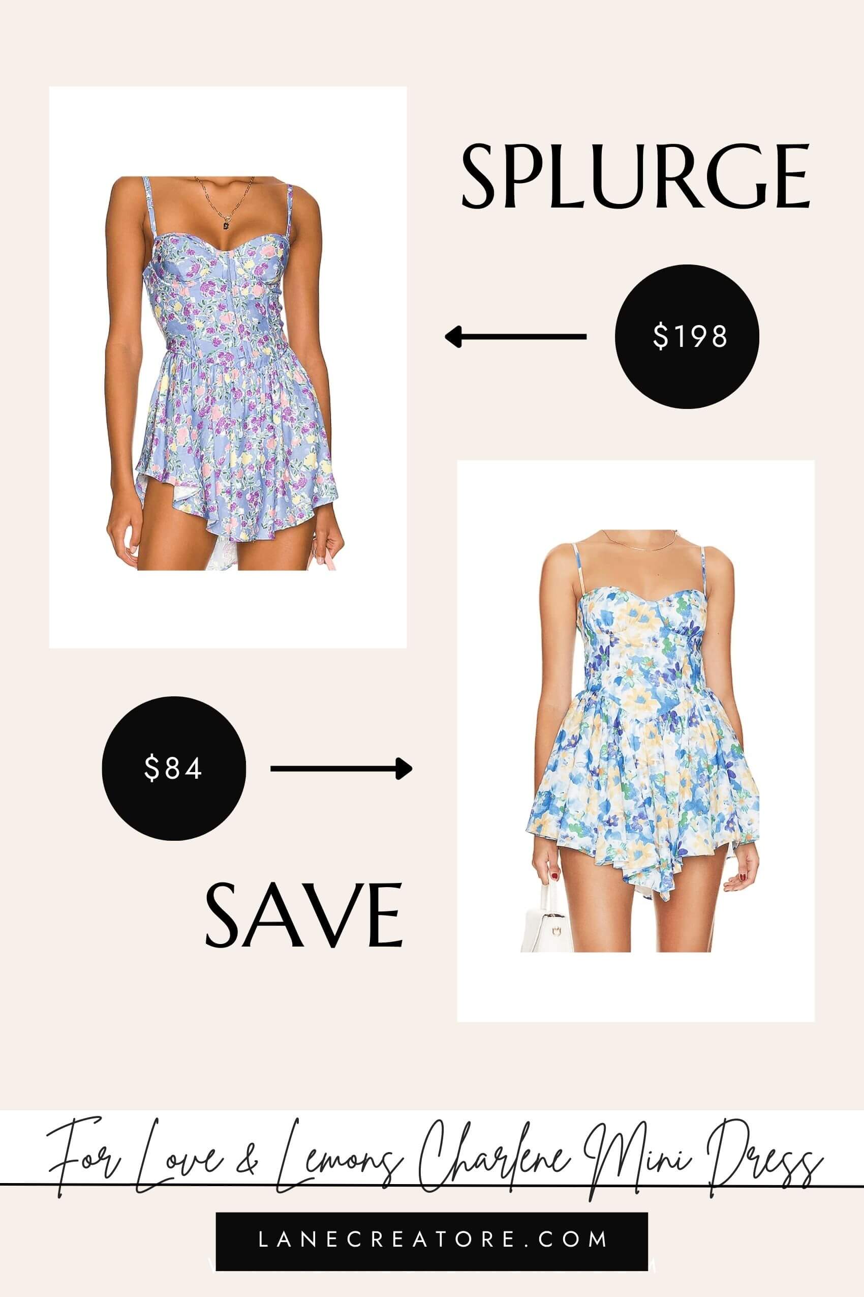  for love and lemons dress dupe