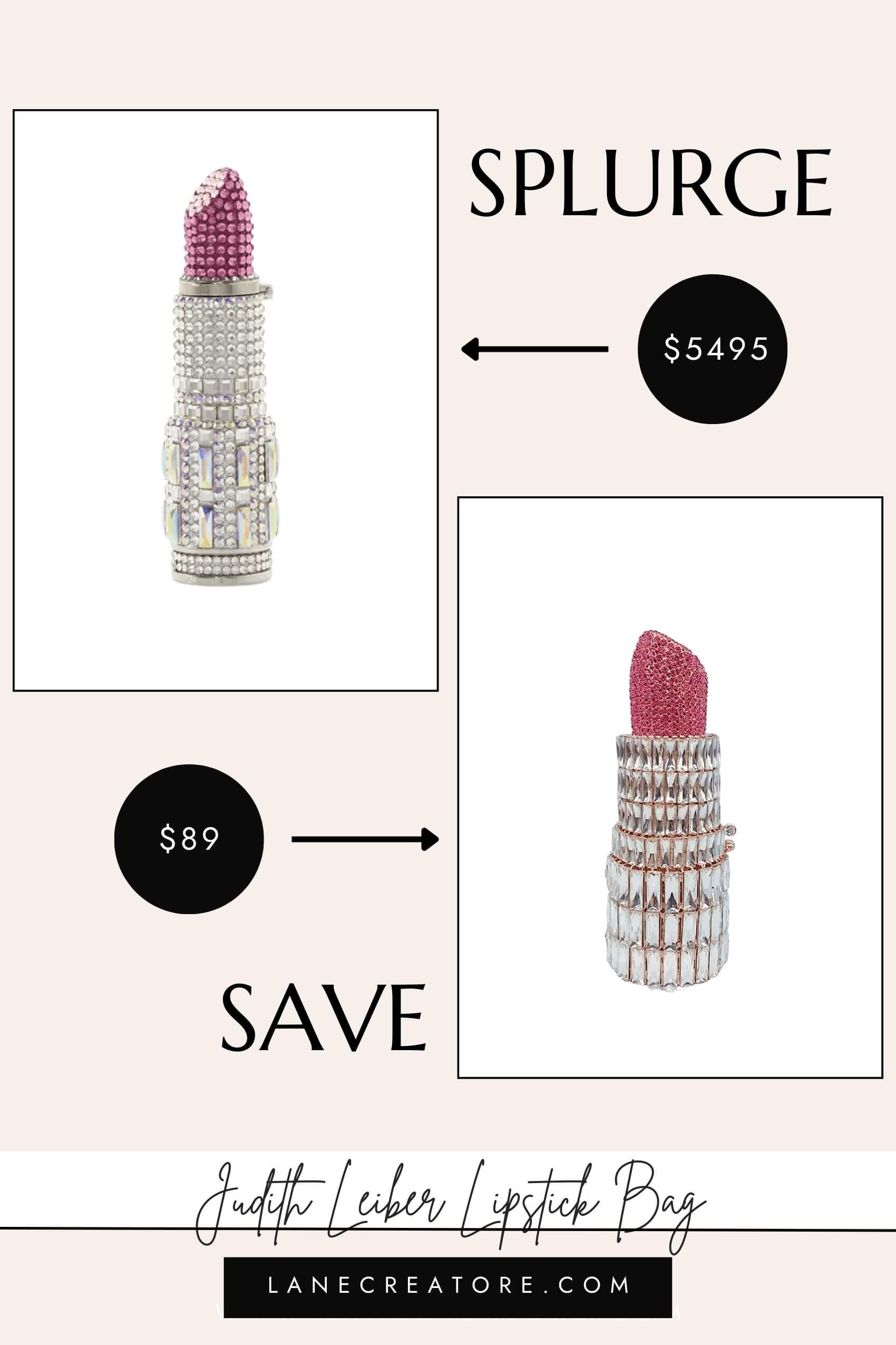 judith leiber lipstick bag dupe