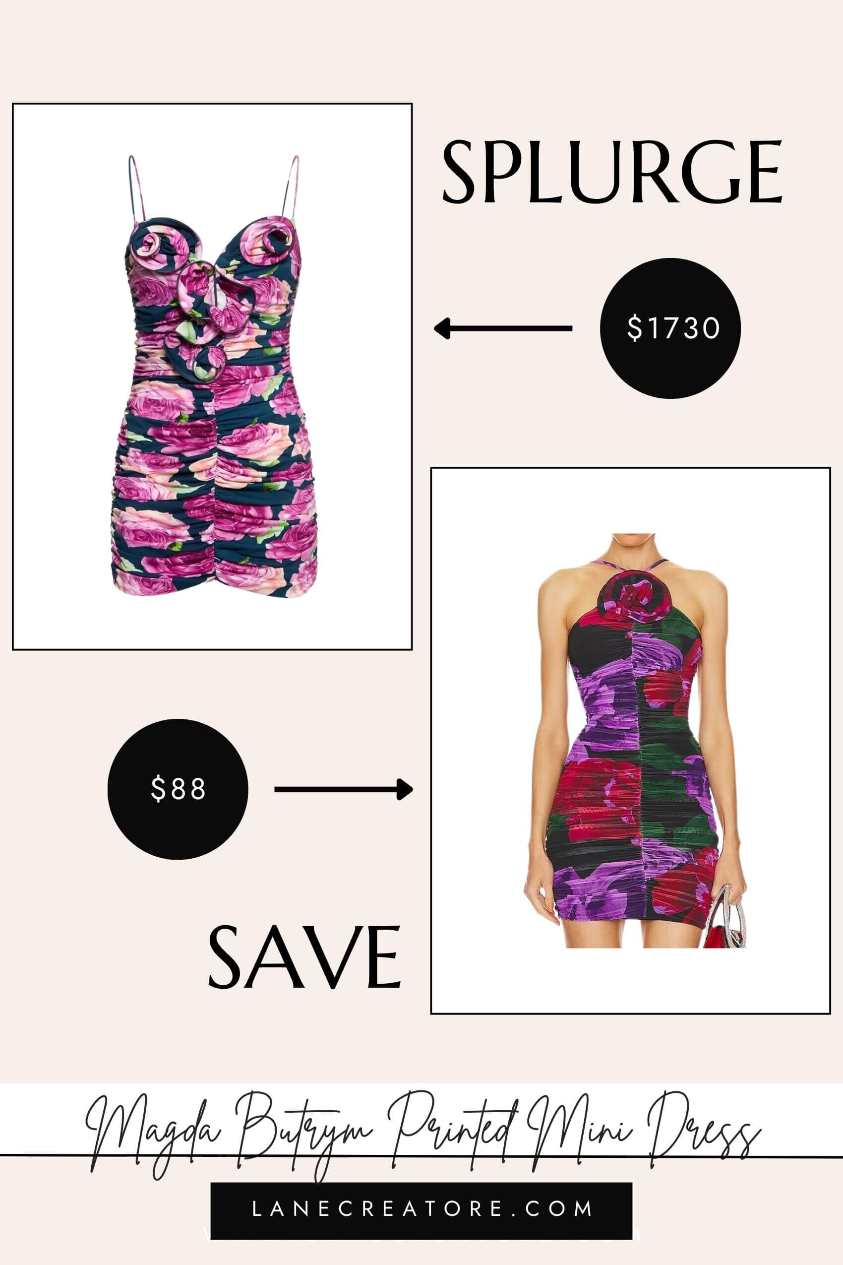 magda butrym floral dress dupe