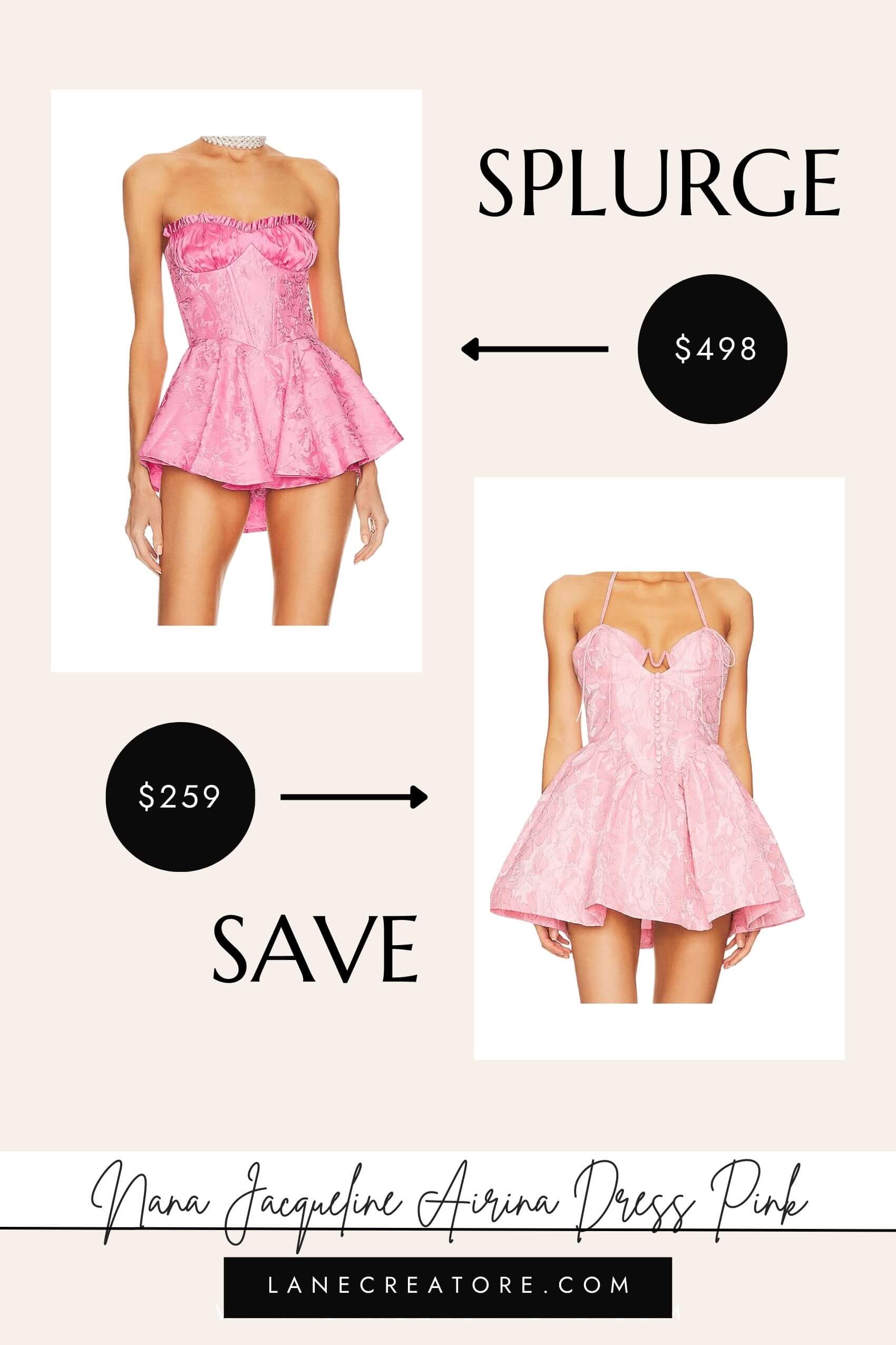 nana jacqueline airina dress dupe