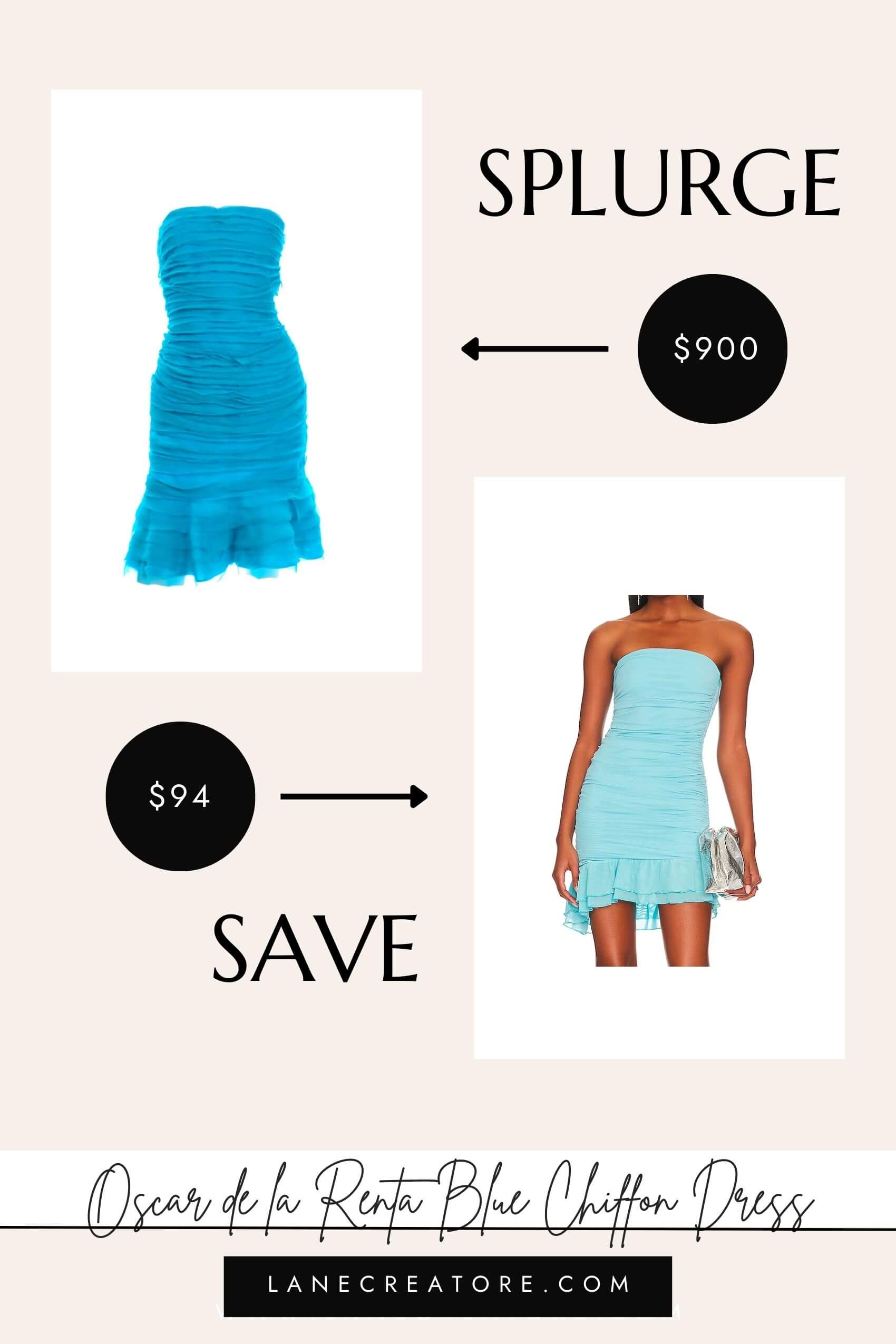 oscar de la renta dress dupe