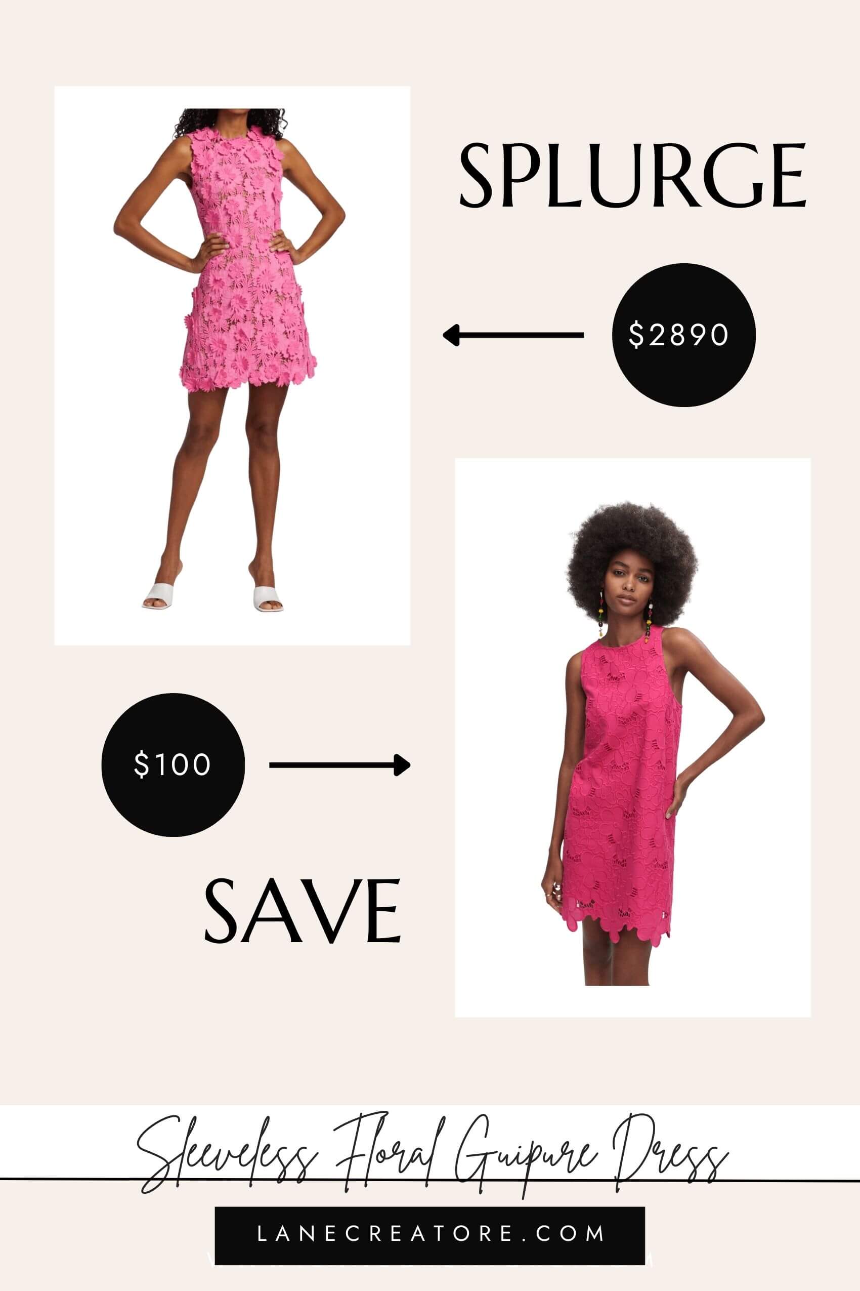 oscar de la renta dupe dress