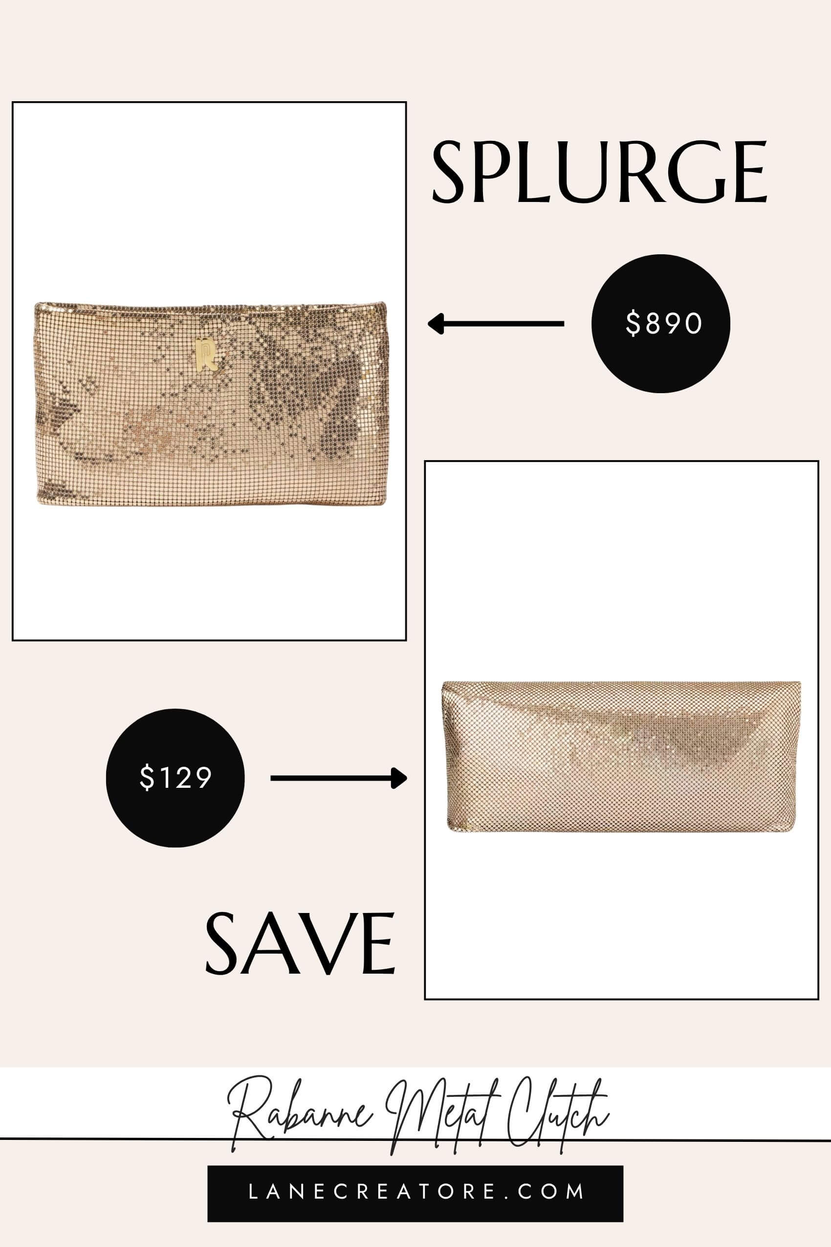 paco rabanne metal mesh clutch dupe