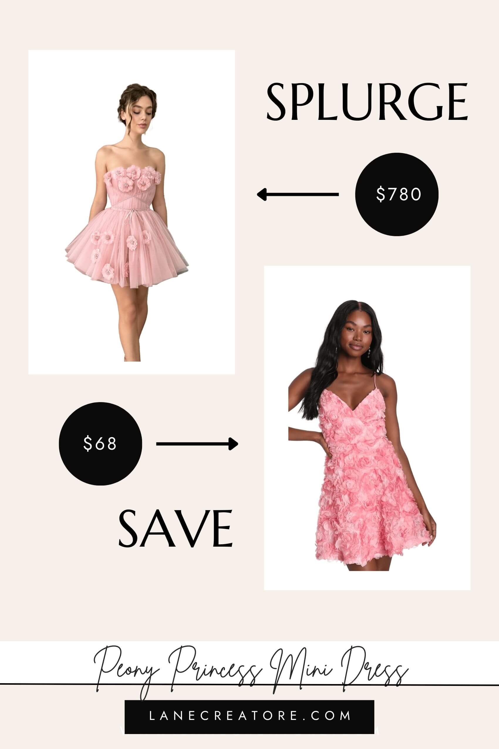 teuta matoshi pink mini dress dupe