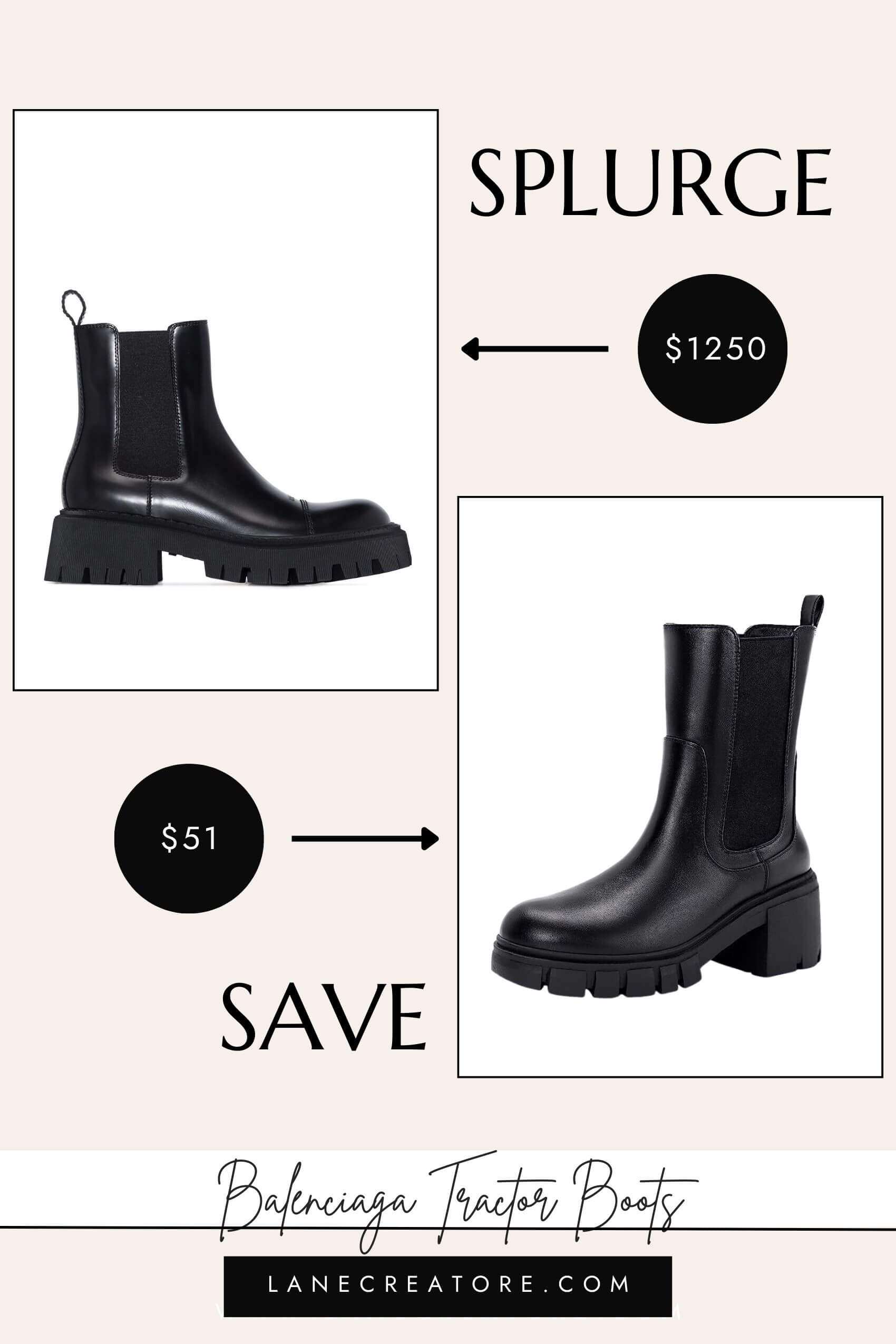 balenciaga boots dupes