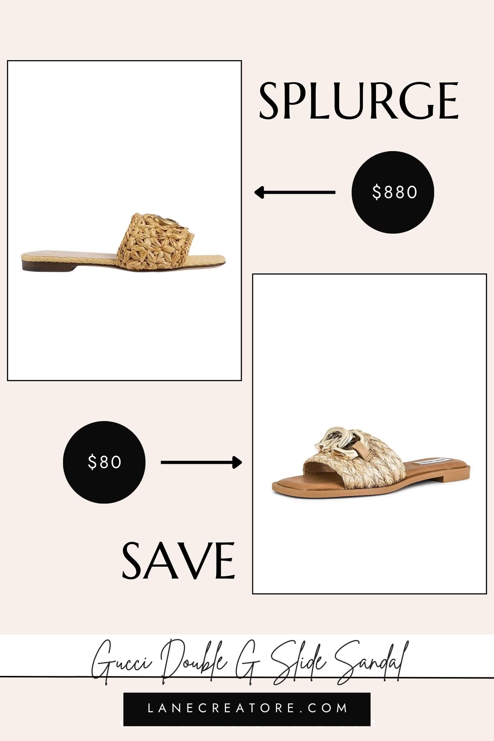 gucci sandals dupe