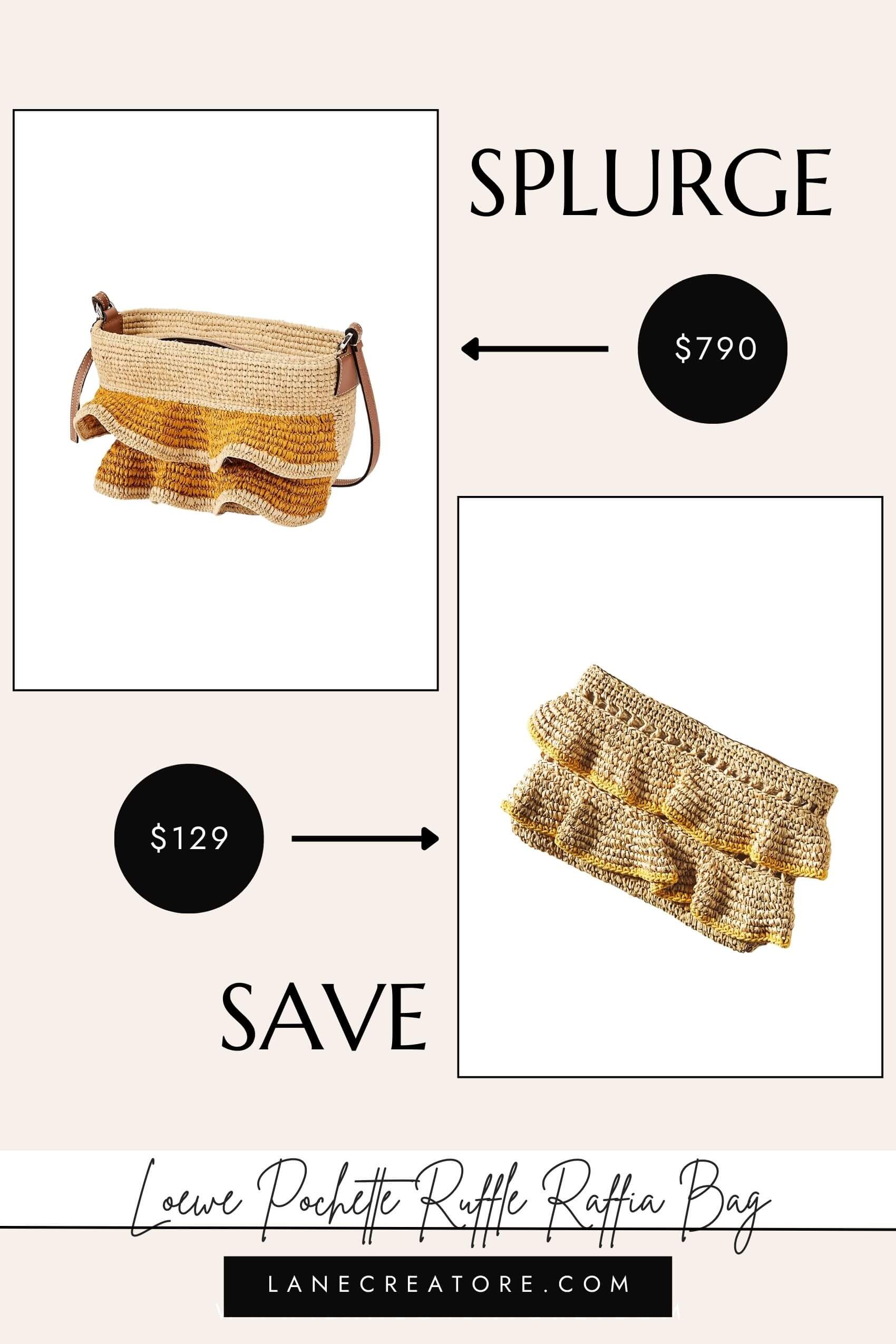 loewe paulas ibiza ruffle bag dupe