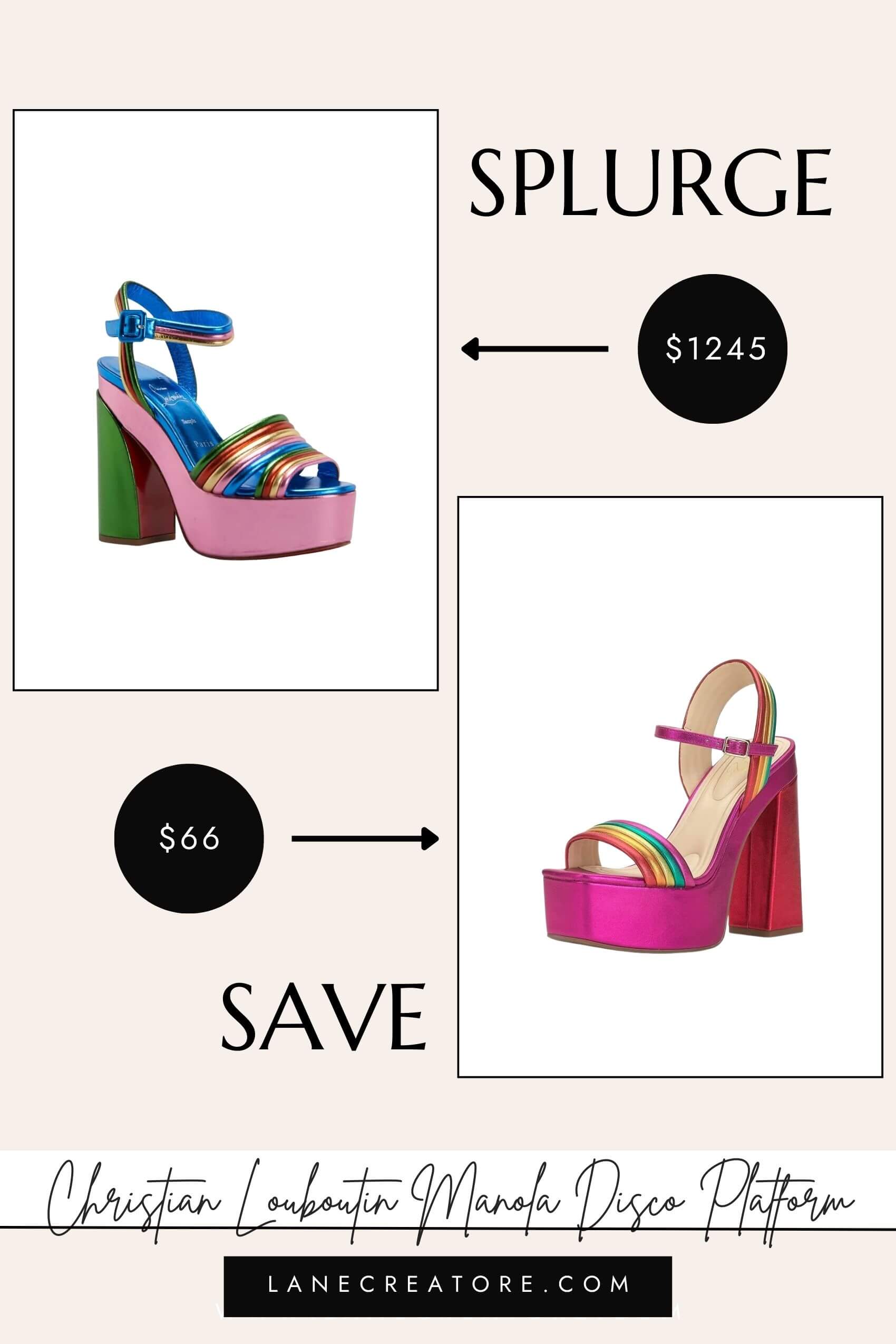 christian louboutin platform heels dupe