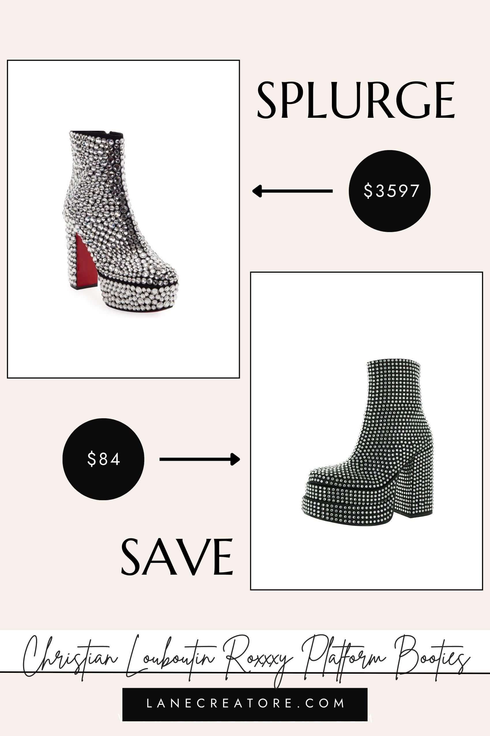 christian louboutin platform bootie dupe