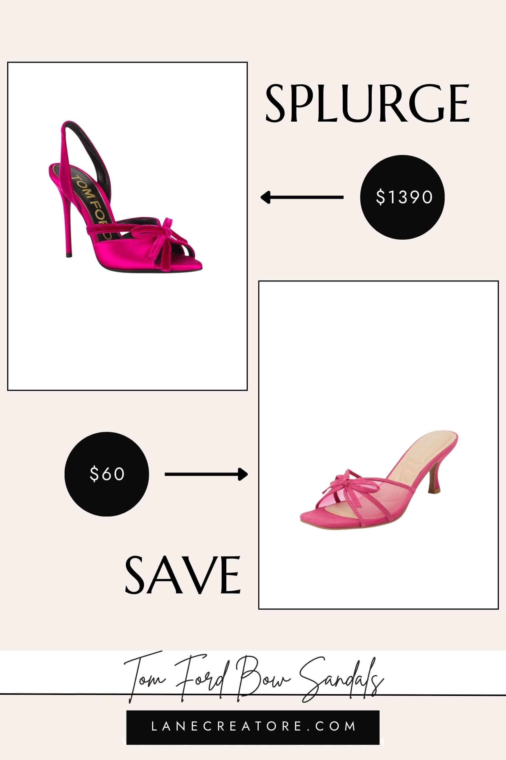 tom ford bow sandals dupes