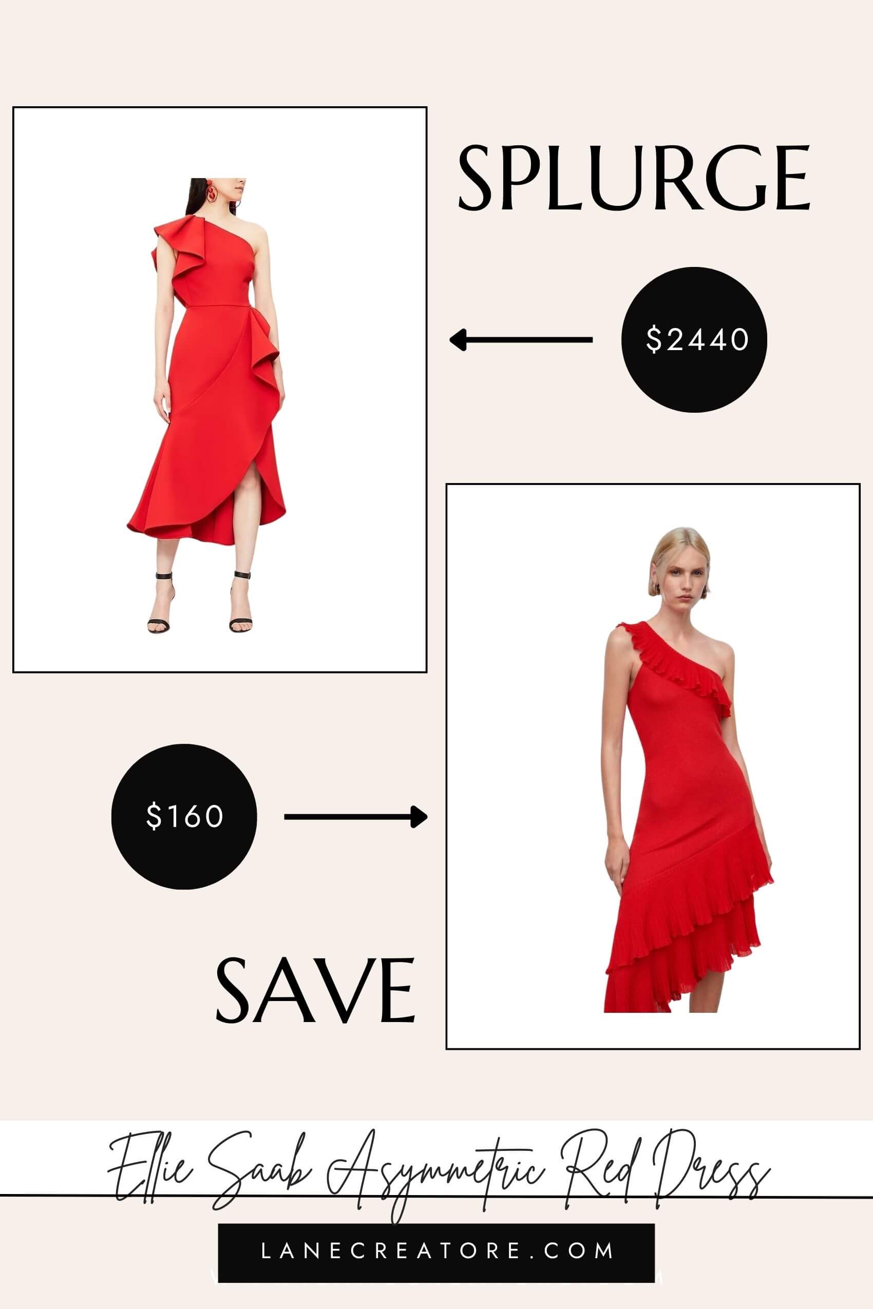 elie saab red dress dupe