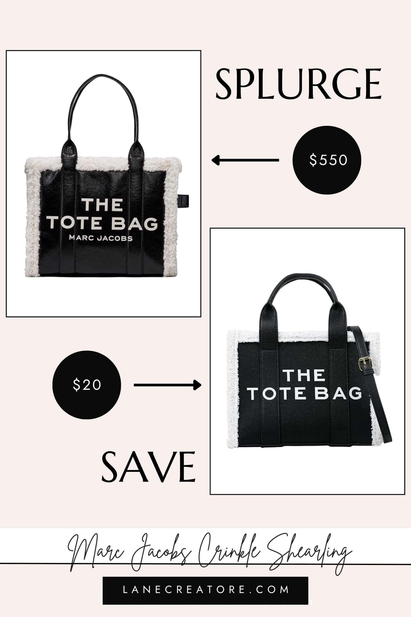 marc jacobs tote bag dupe