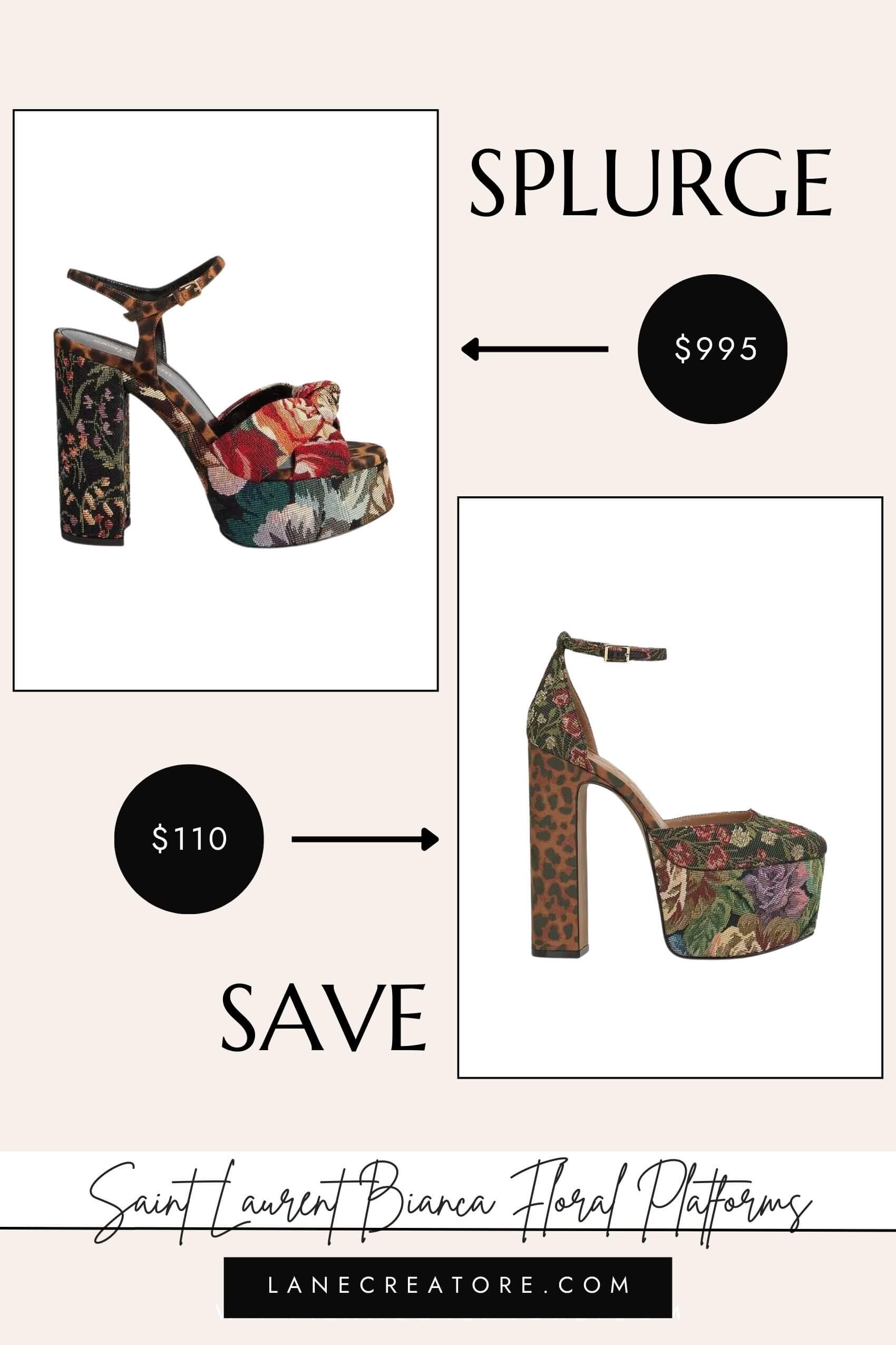 ysl platform heels dupe