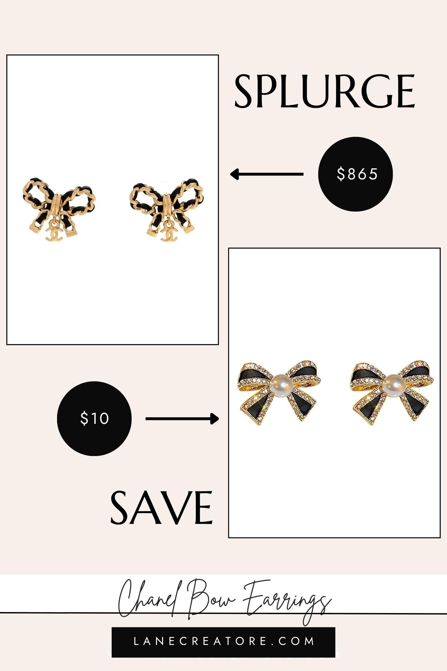 chanel earrings dupe