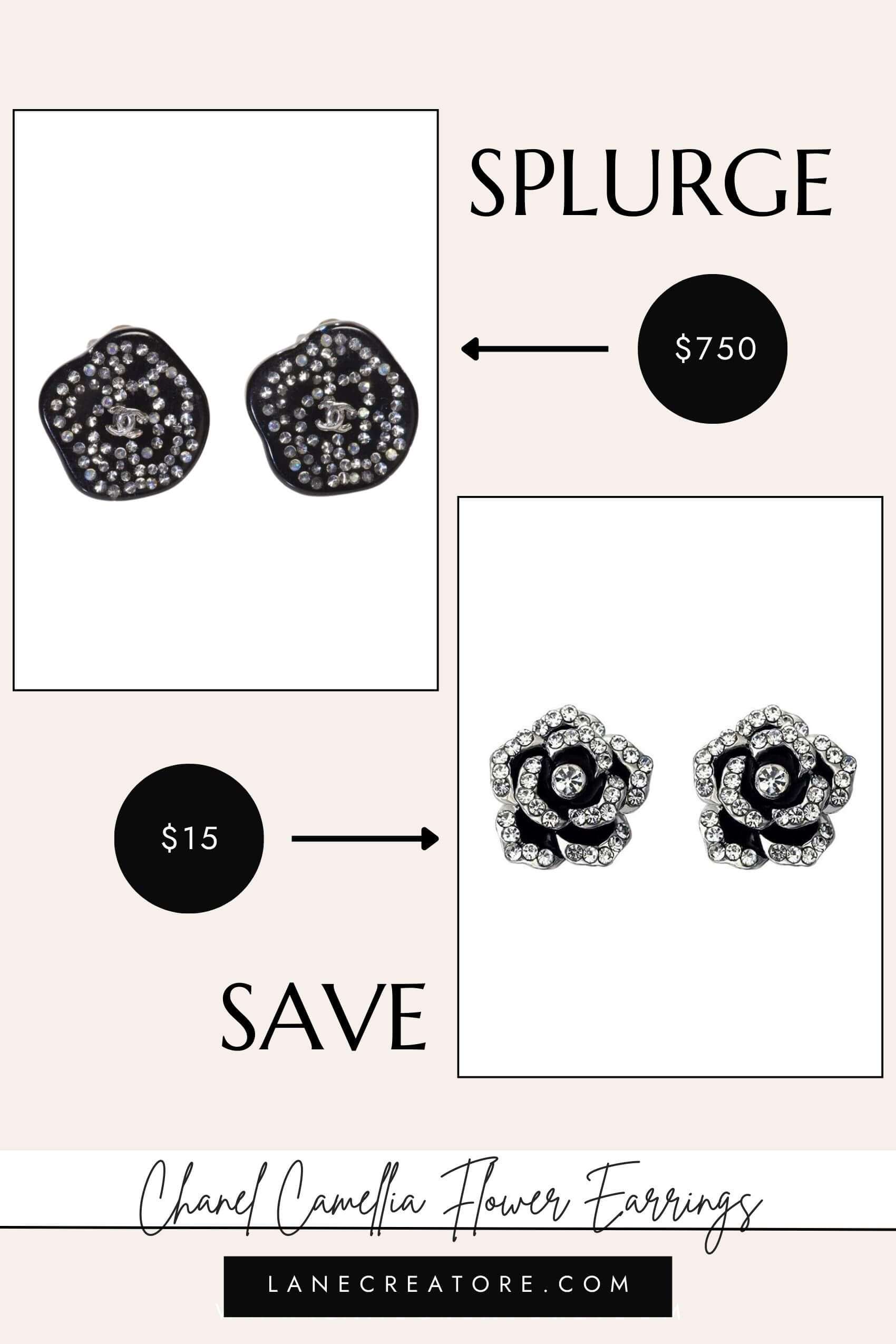 chanel dupe stud earrings