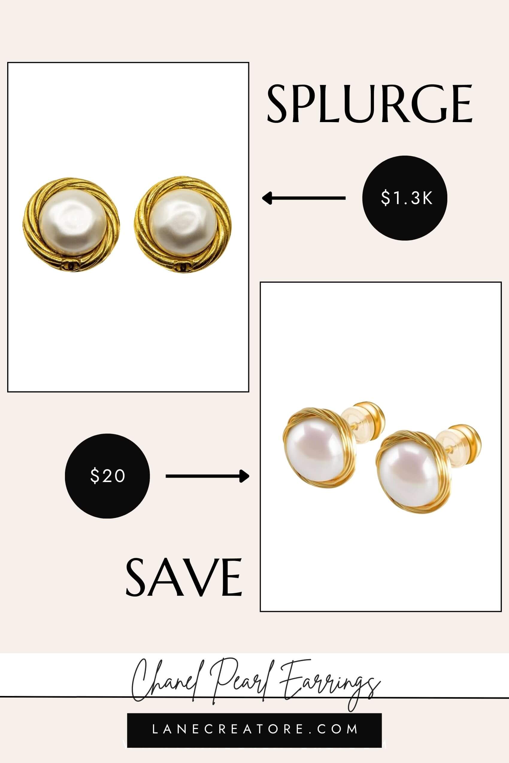 chanel pearl earrings dupe