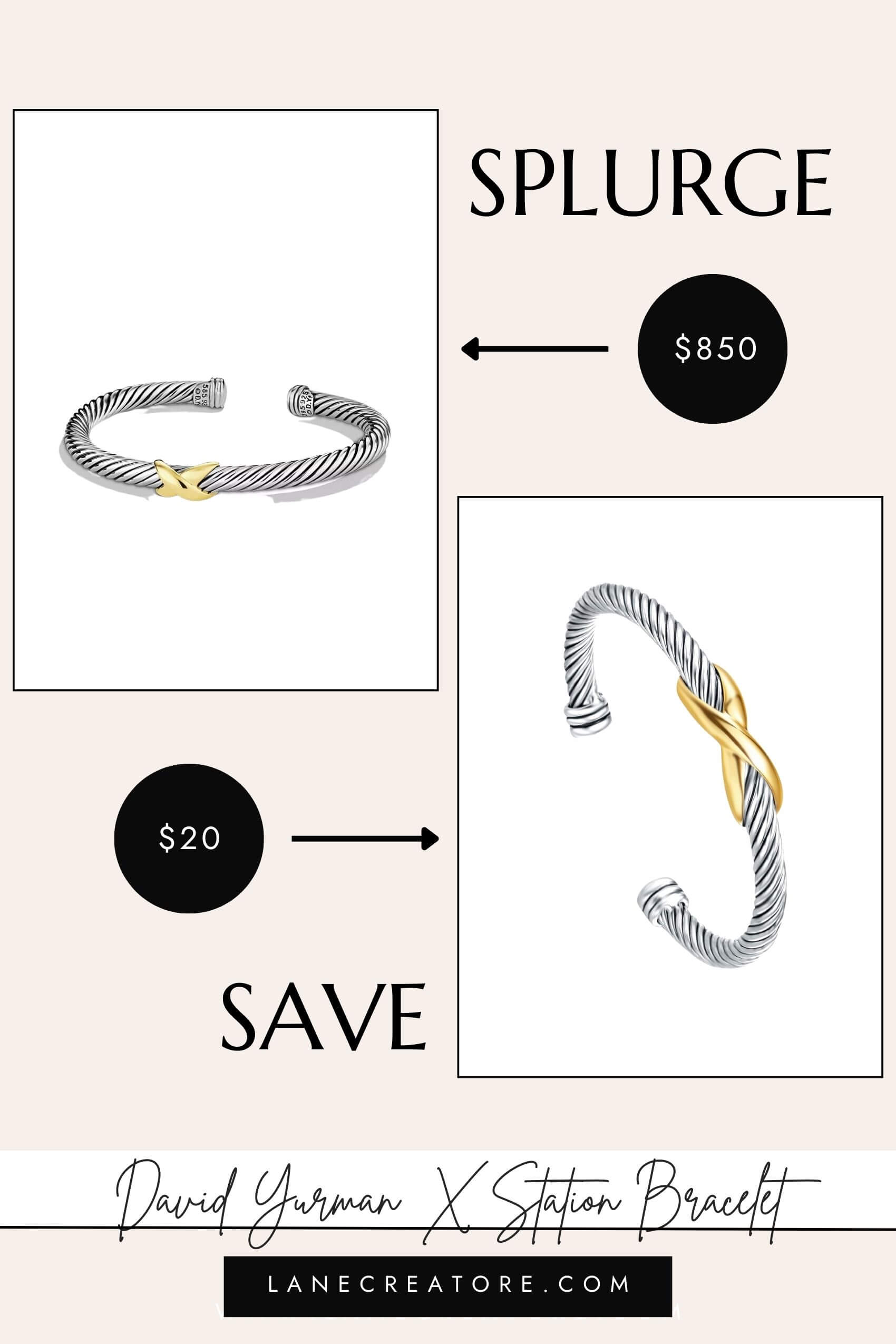 david yurman bracelet dupe