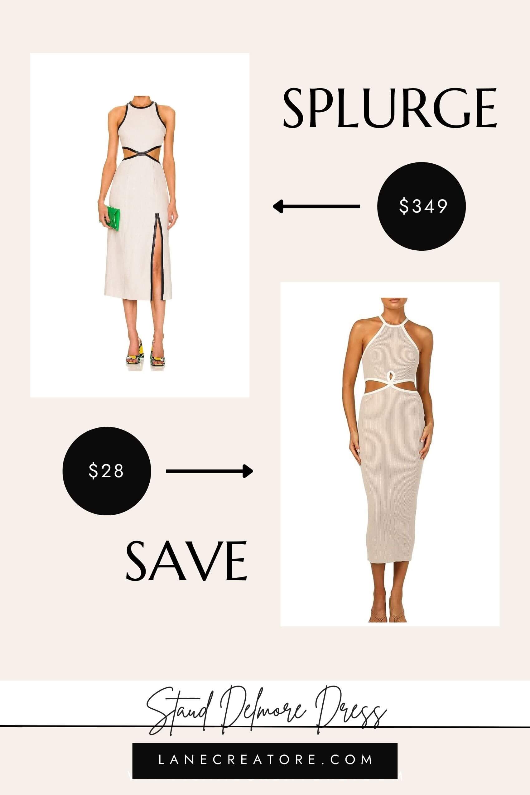 staud delmore dress dupe