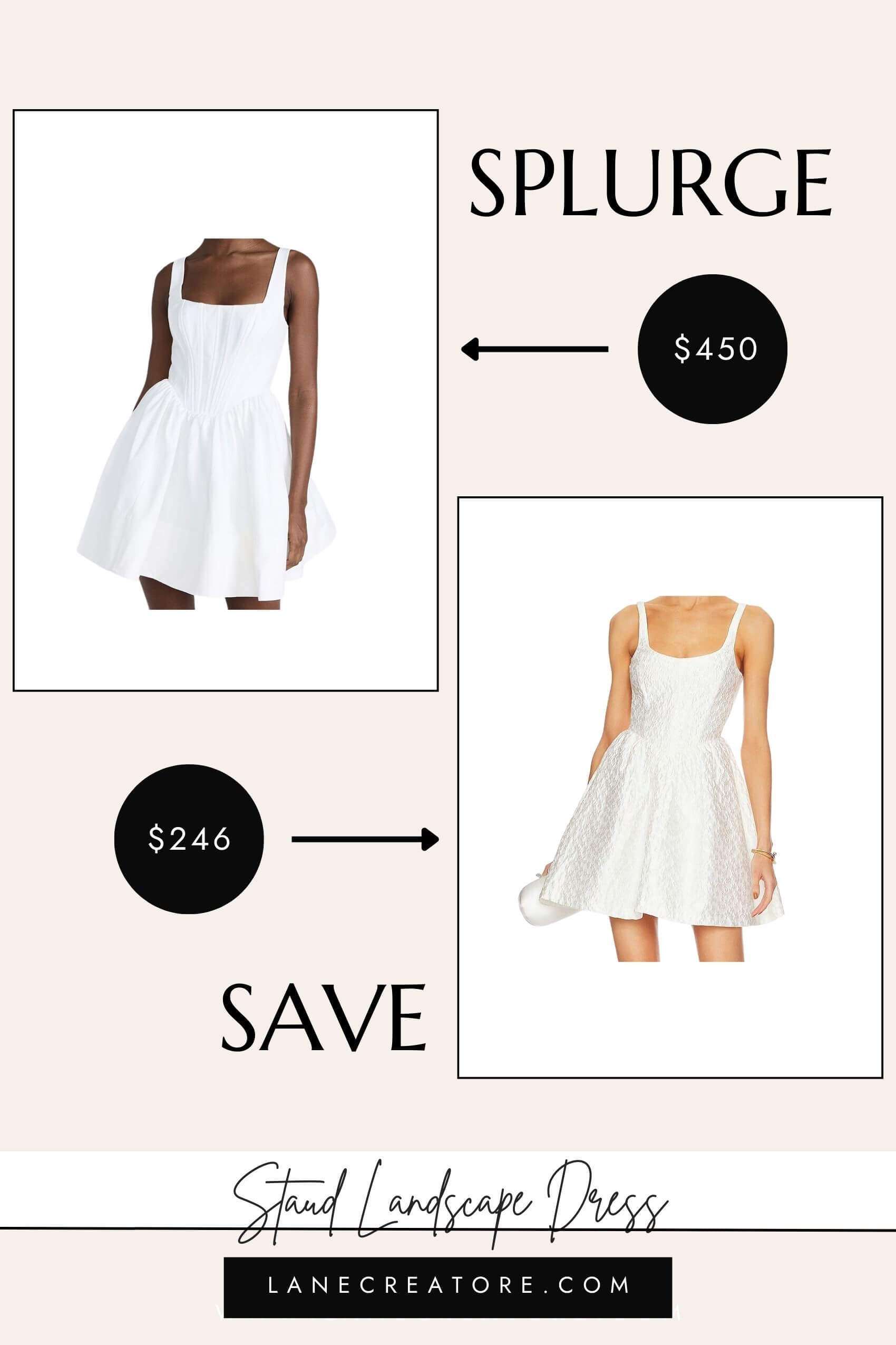 staud landscape dress dupe