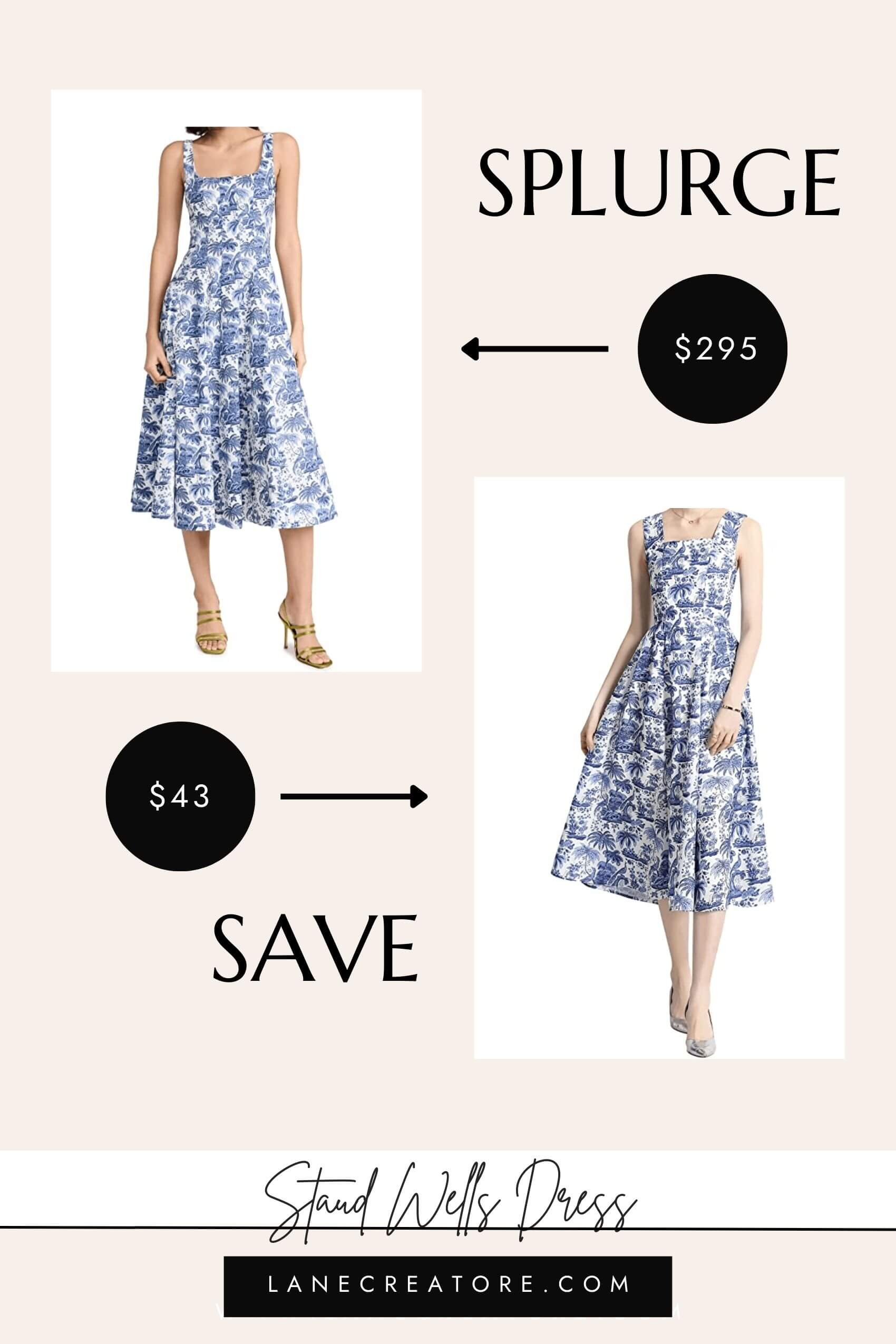 staud wells dress dupe