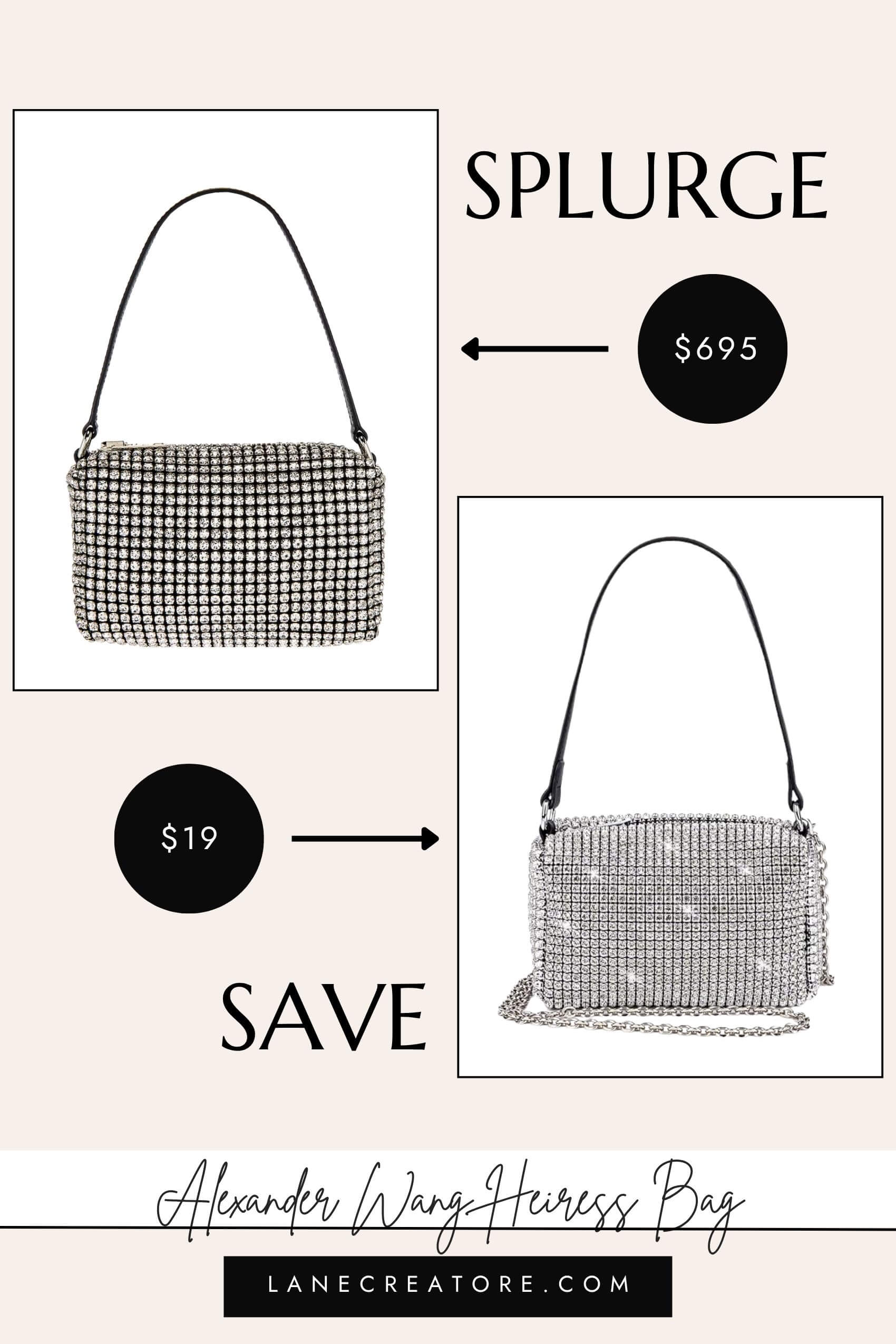 alexander wang heiress bag dupe