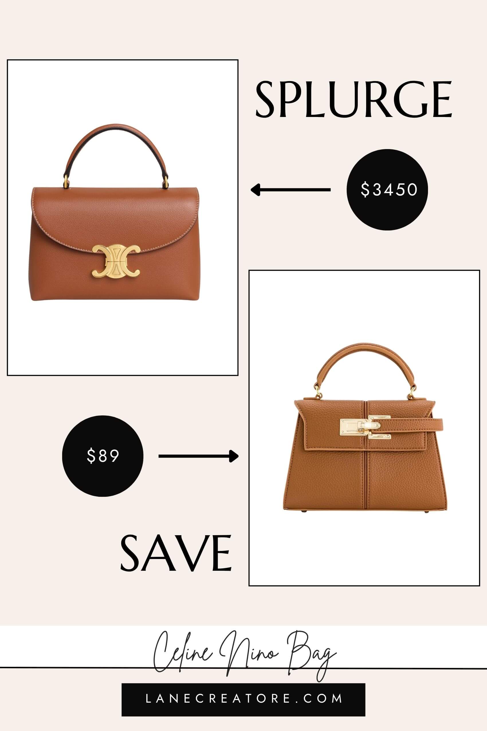 celine nino bag dupe