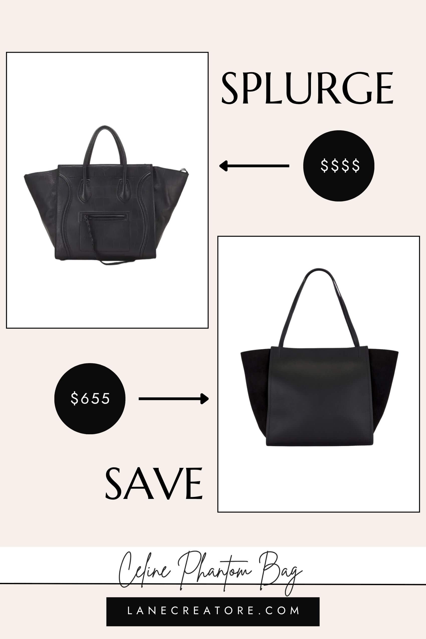 celine phantom bag dupe