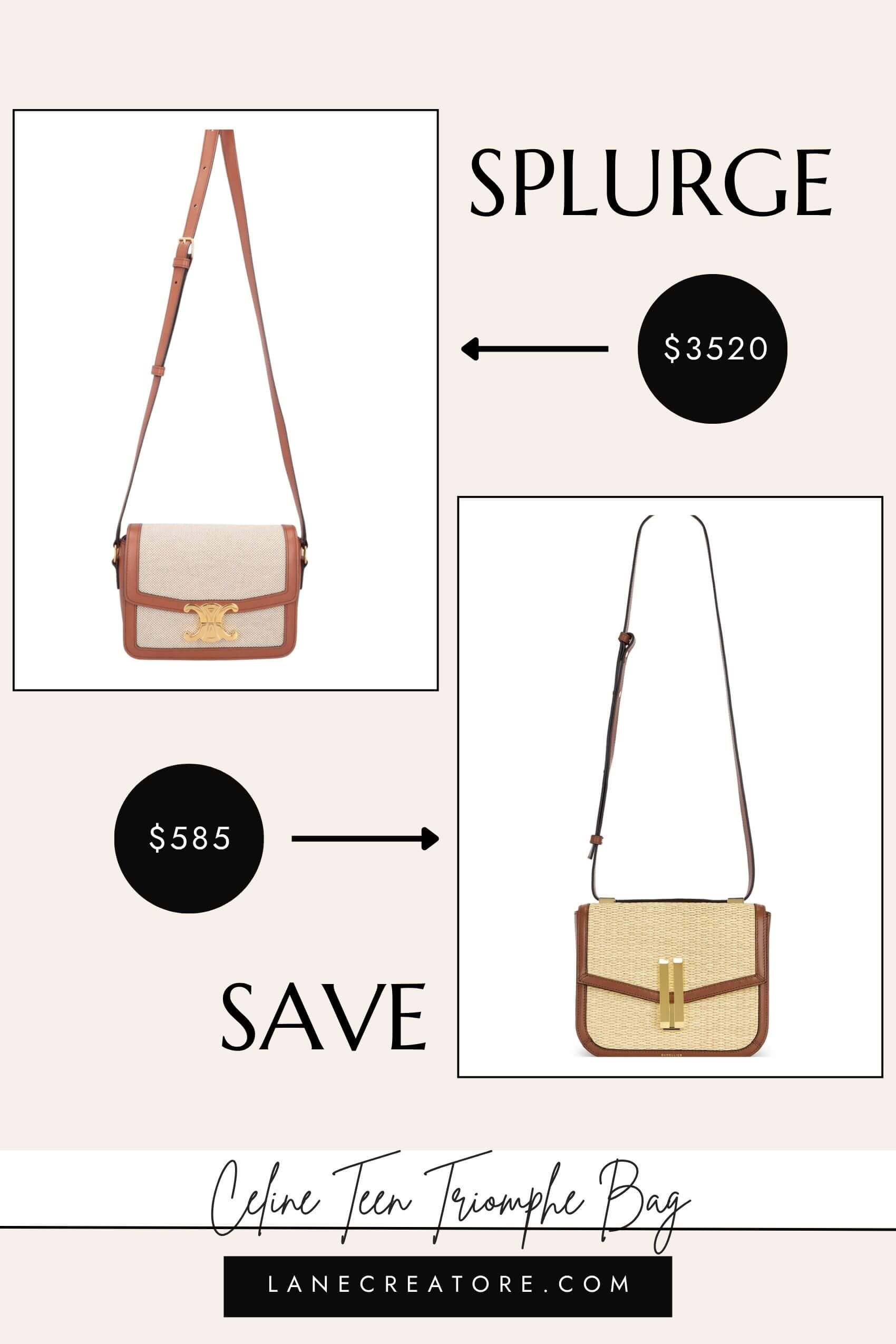 celine teen triomphe bag dupe