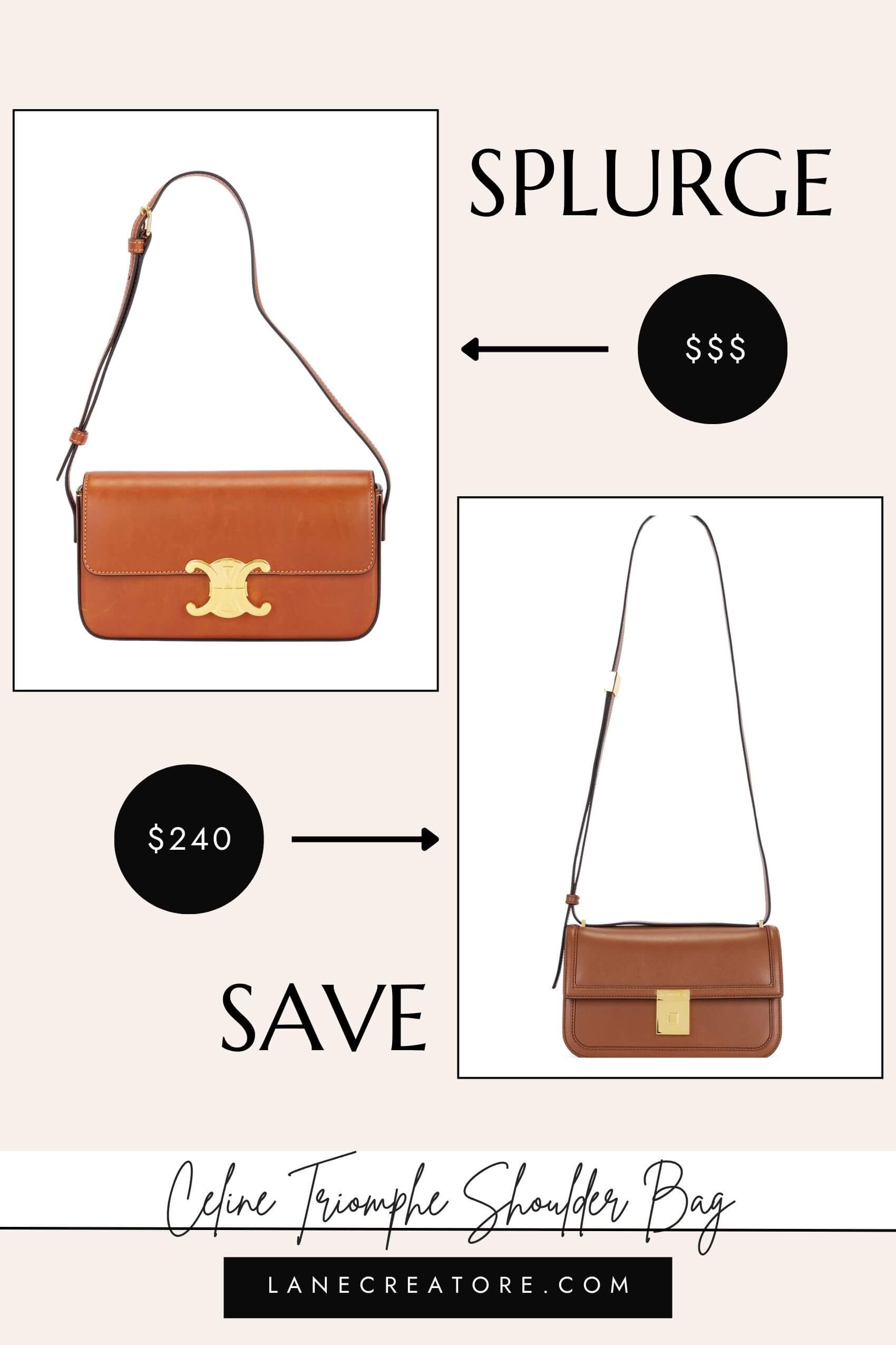 celine triomphe shoulder bag dupe