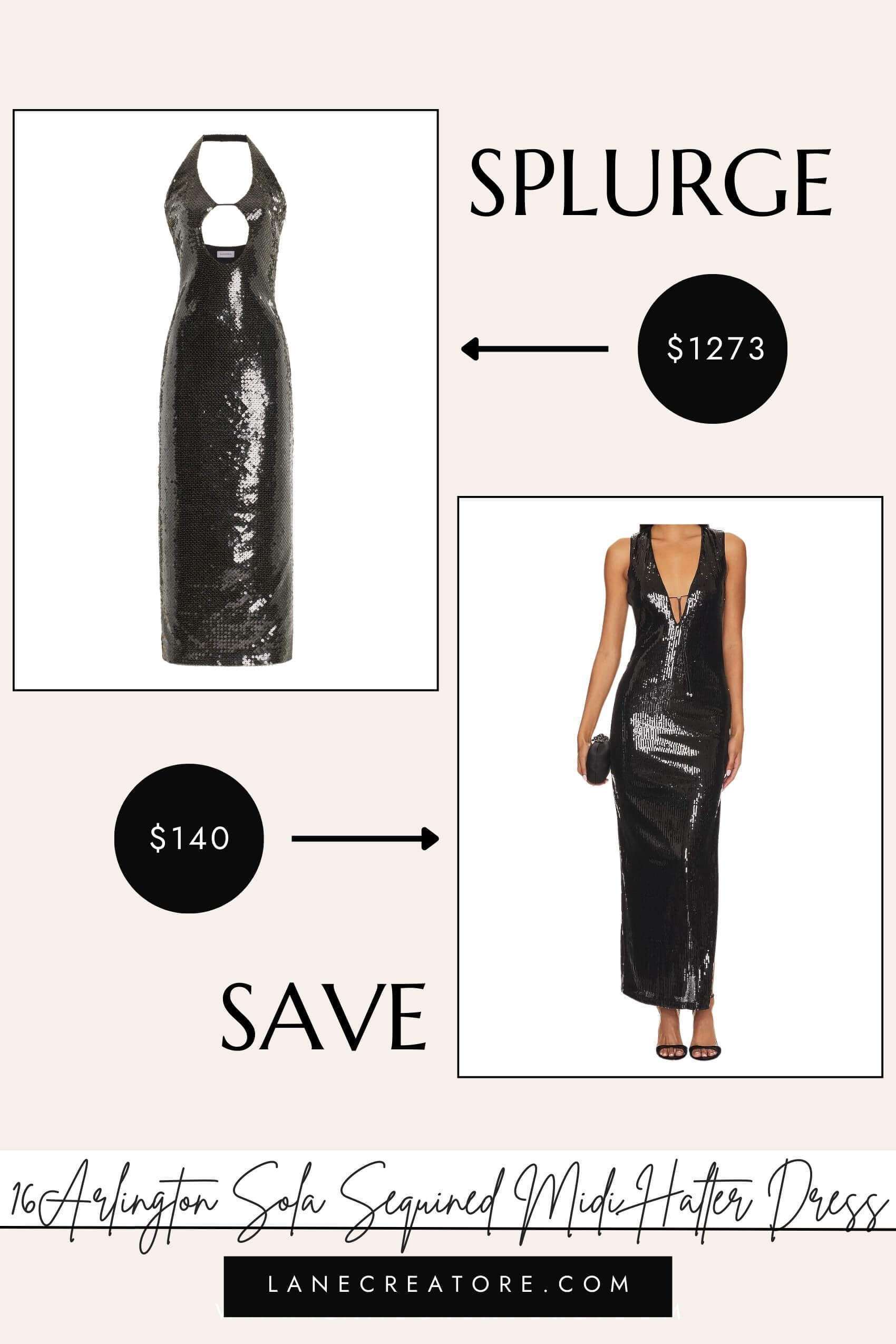 16arlington sequined dress dupe