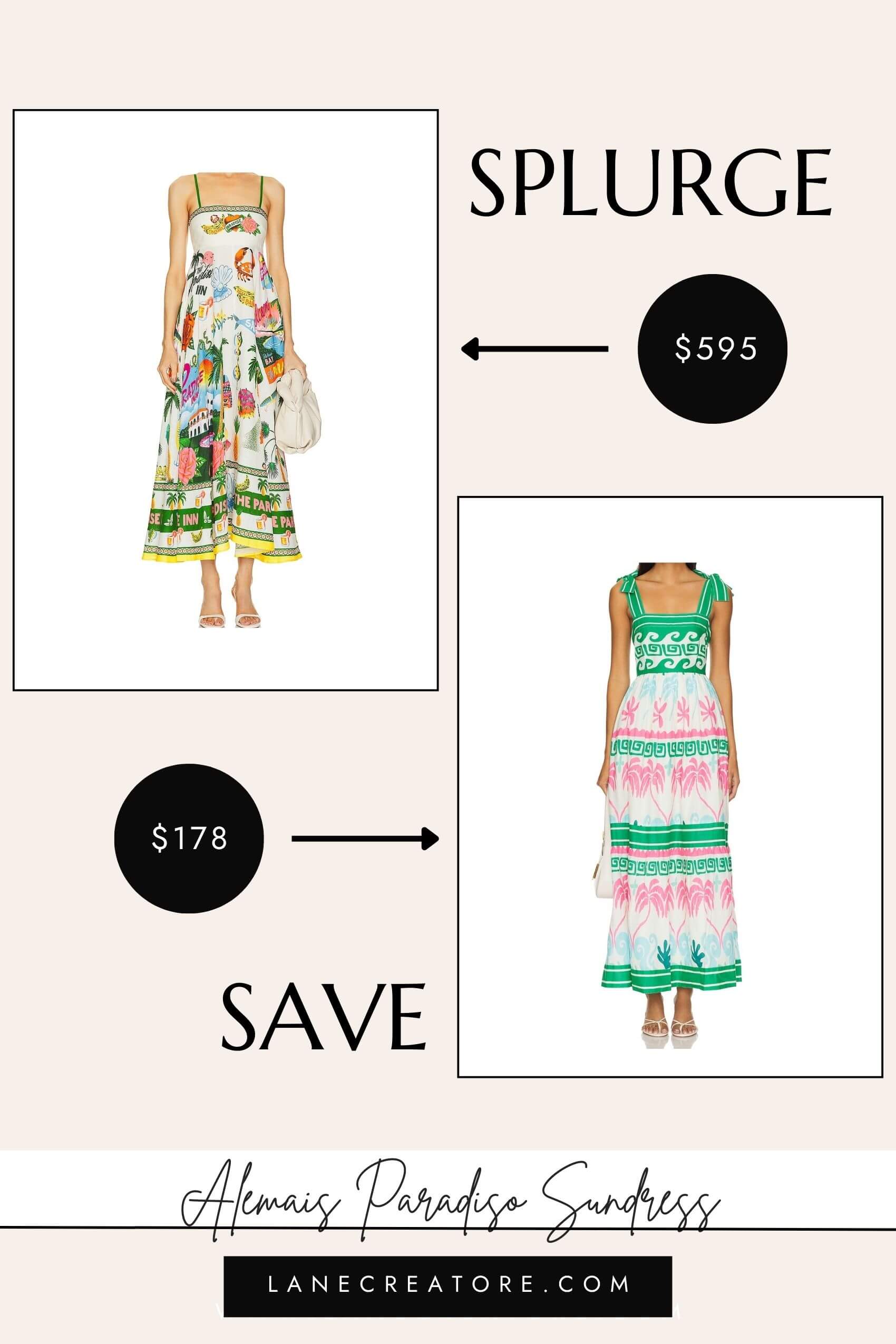 Alemais Paradiso Dress dupe