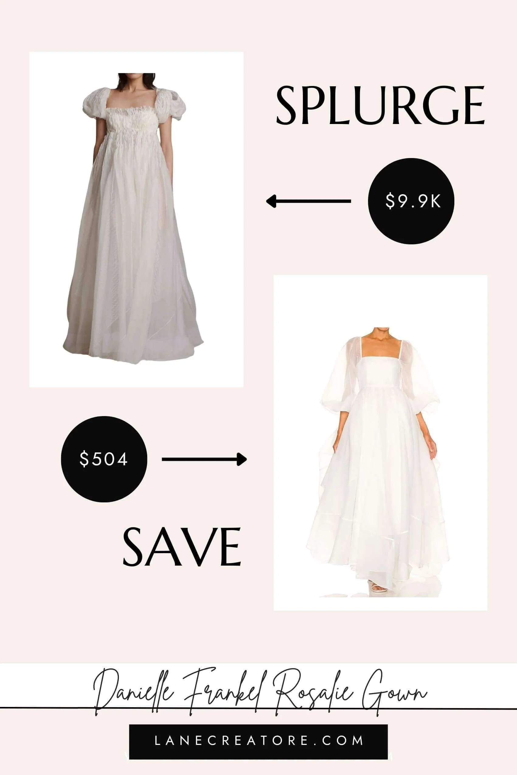 danielle frankel bridal dupe