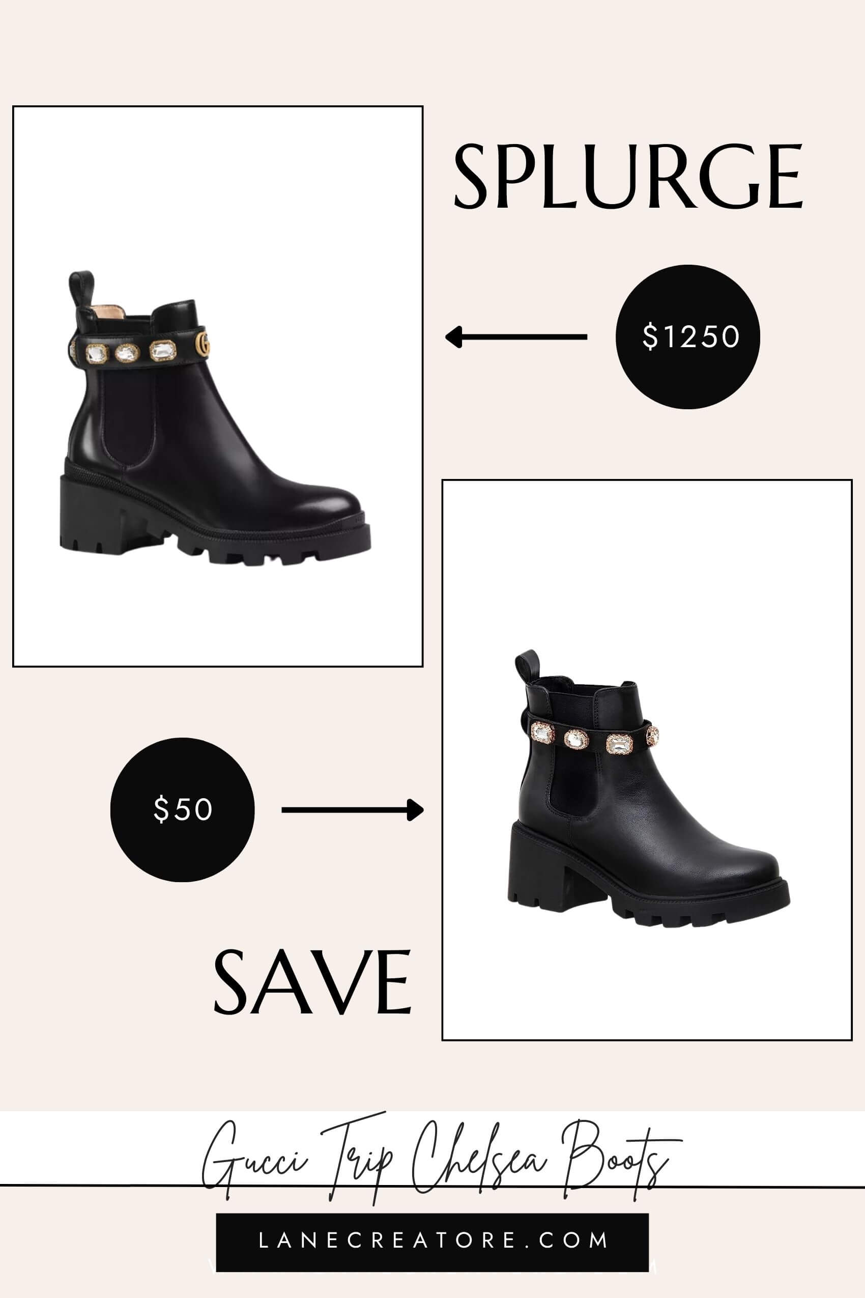gucci chelsea boots dupe