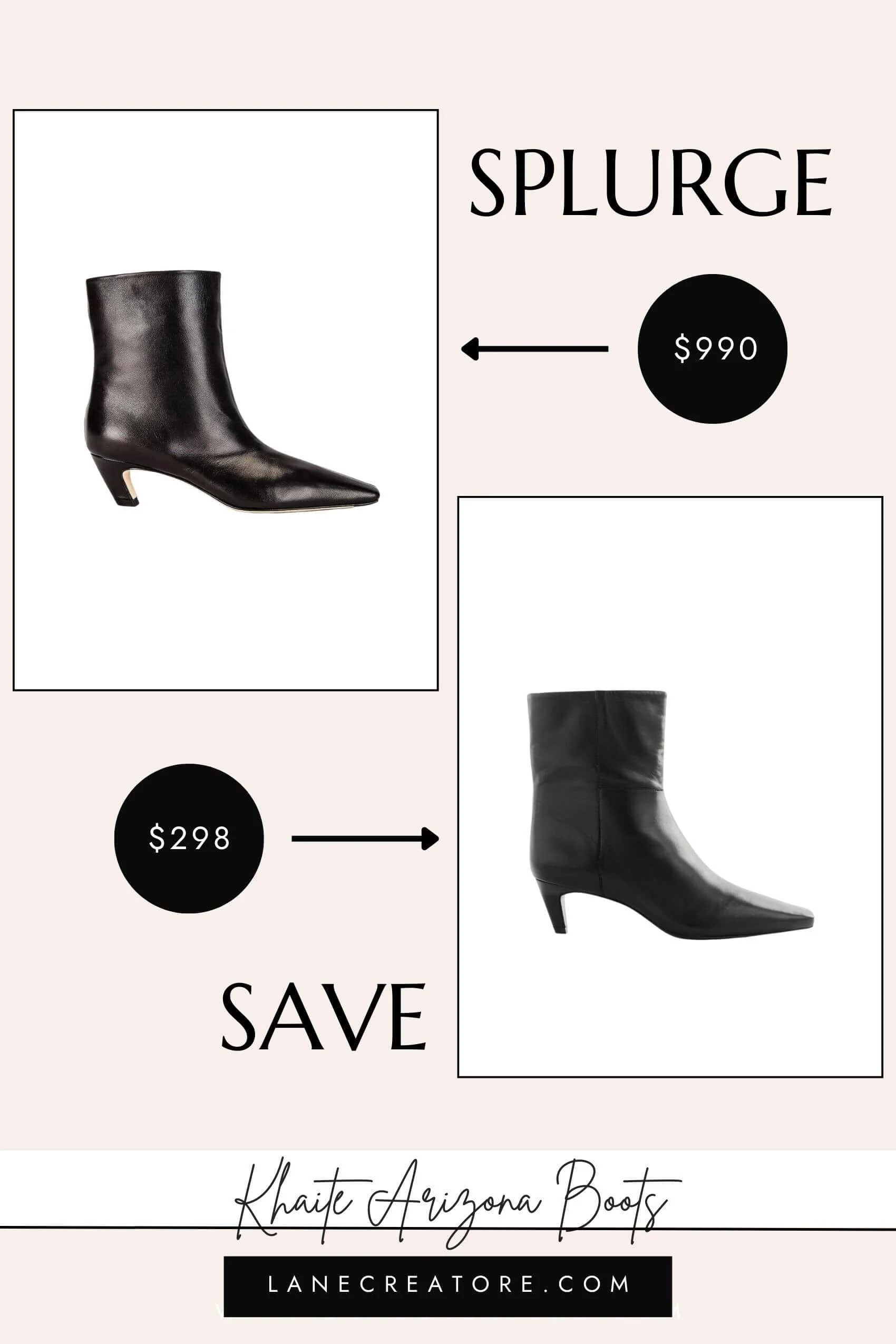 khaite arizona boot dupe