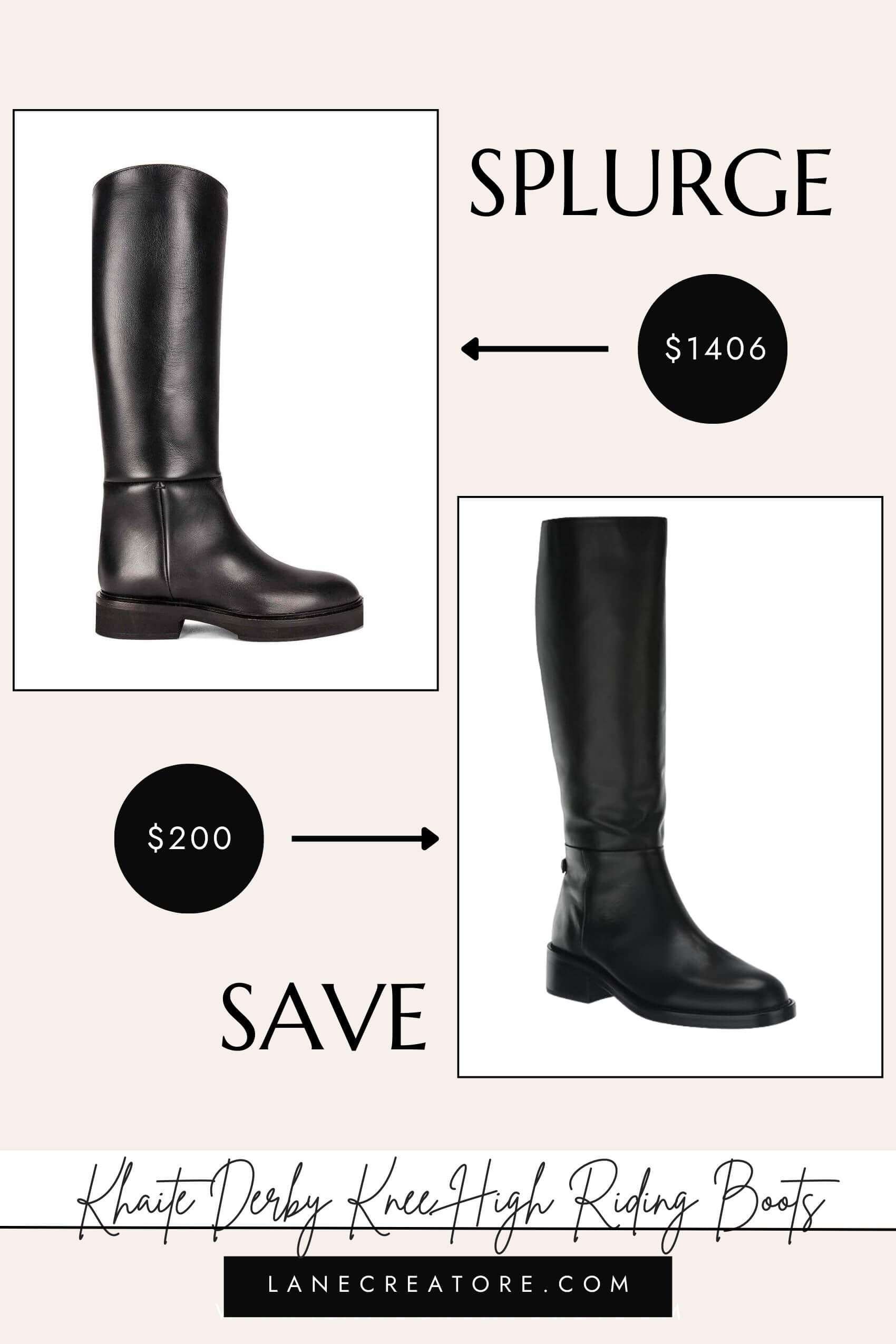 khaite derby boot dupe