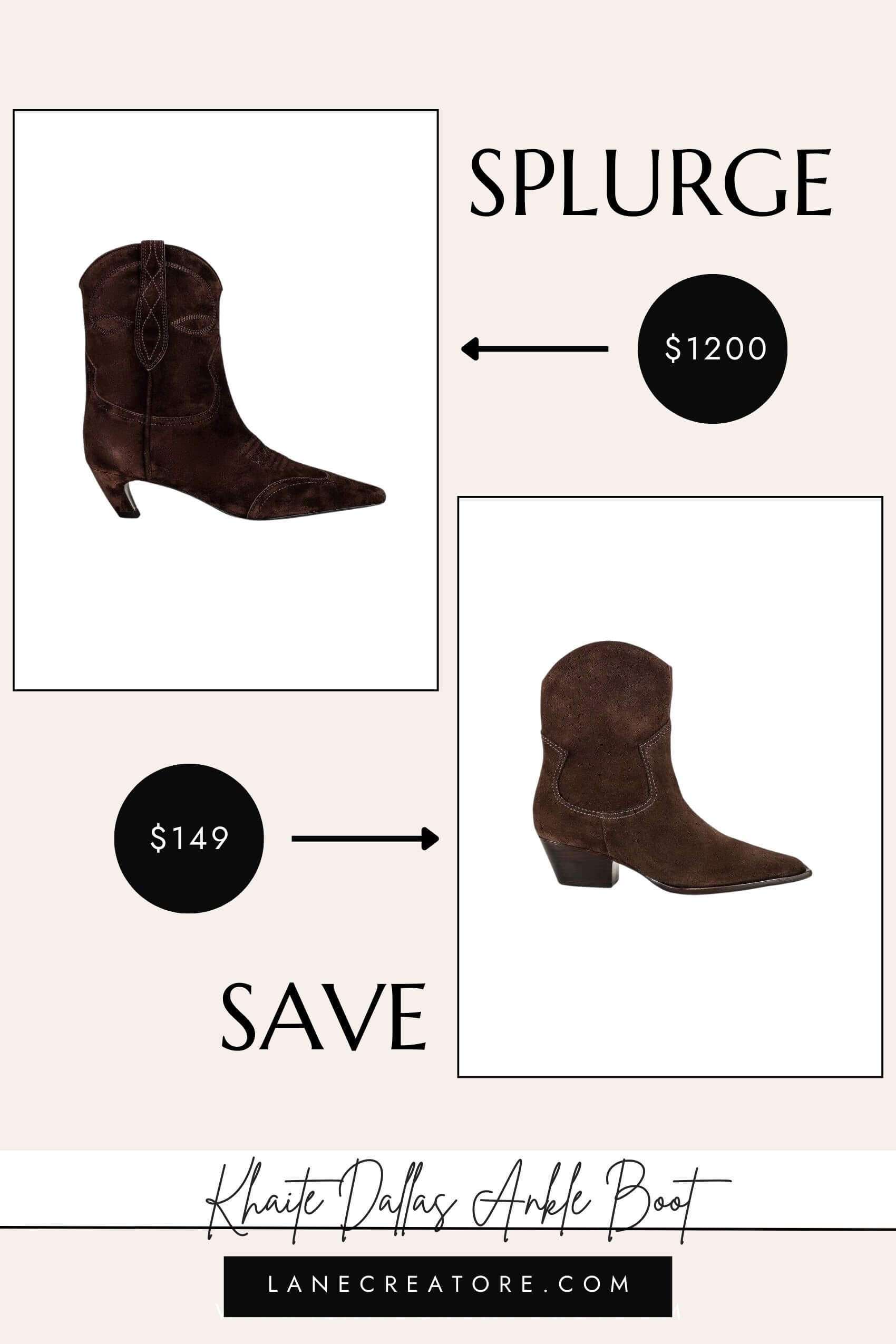 khaite dallas boot dupe