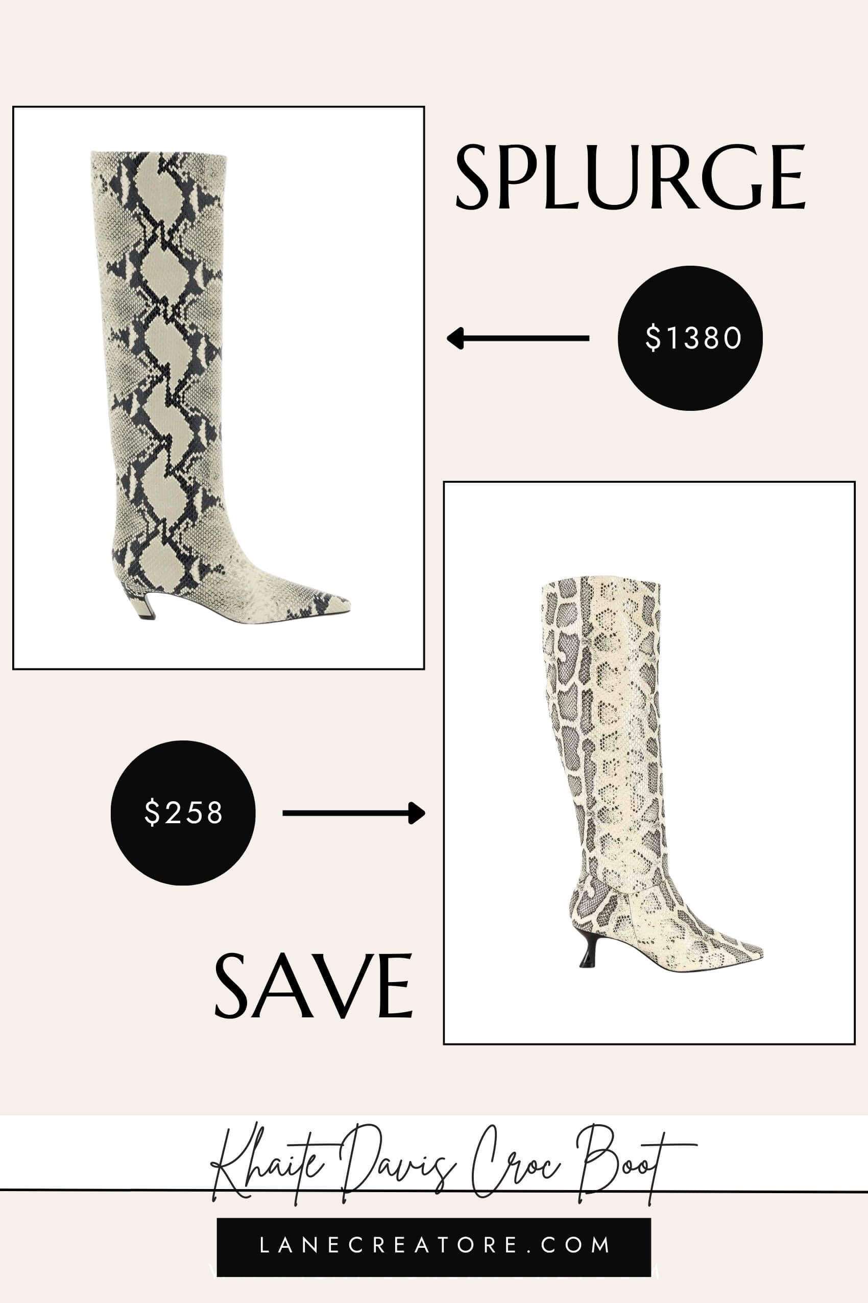 khaite davis boot dupe