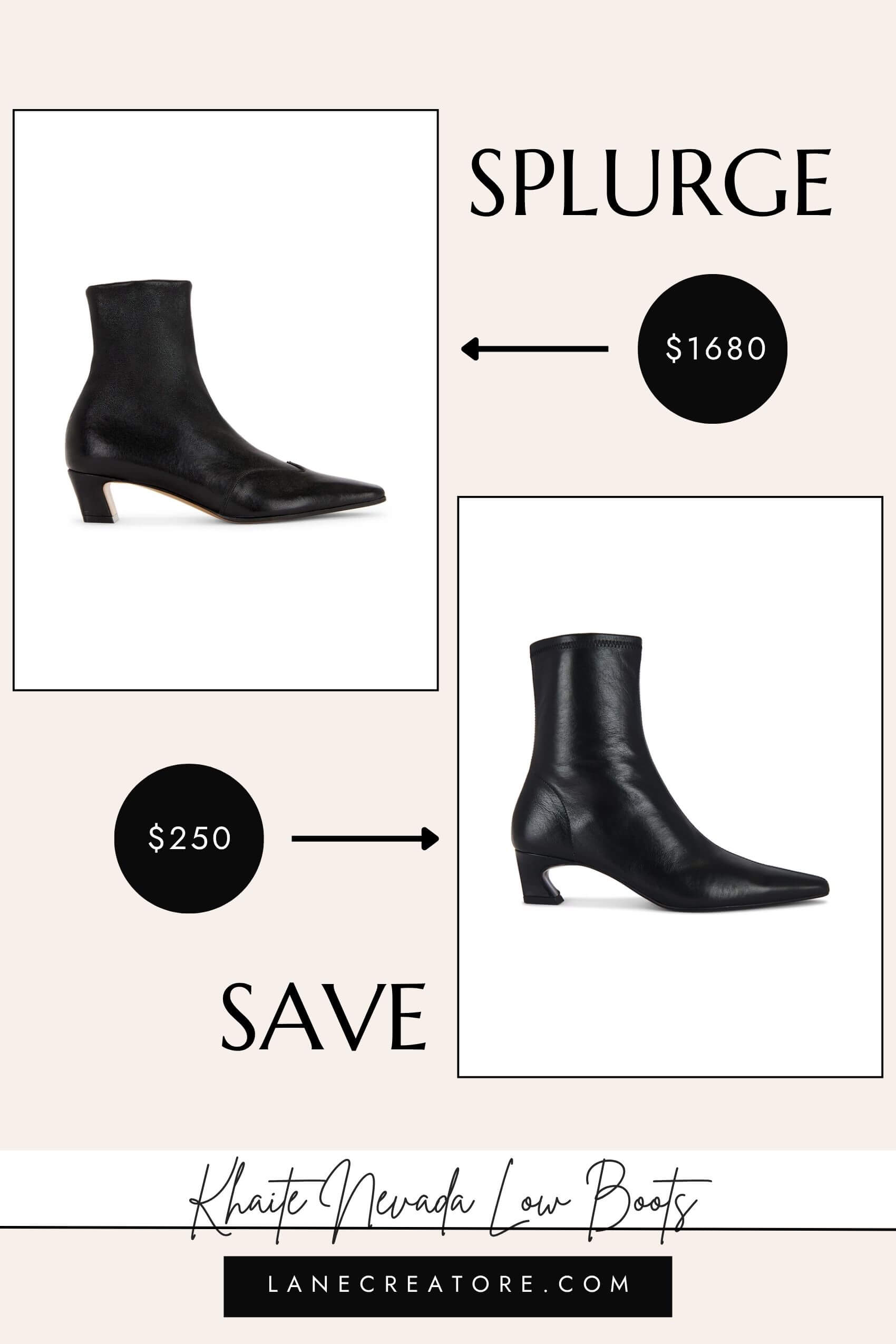 khaite nevada low boots dupe