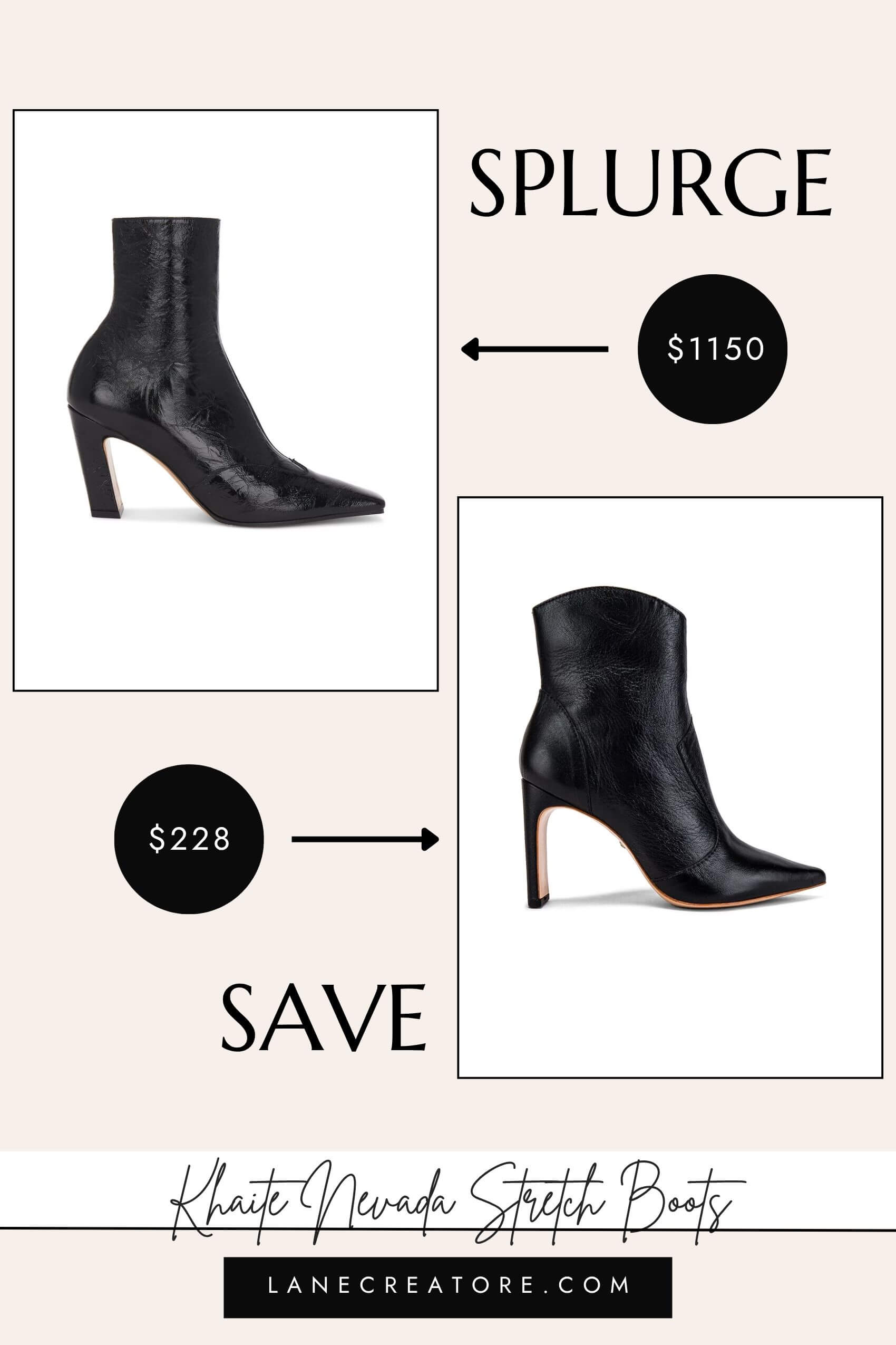 khaite nevada stretch boots dupe