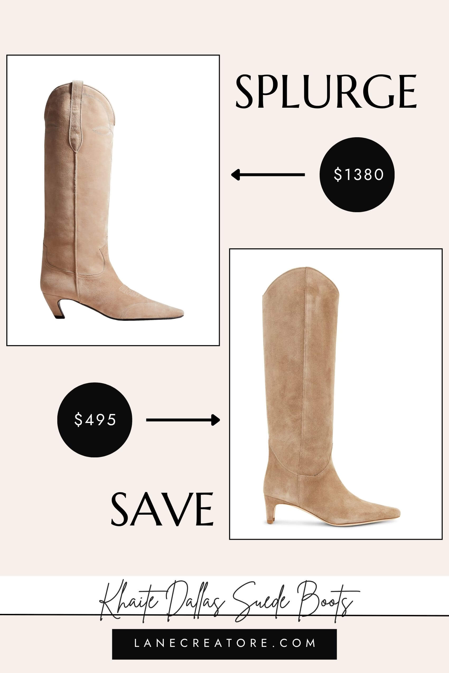 khaite western boots dupe