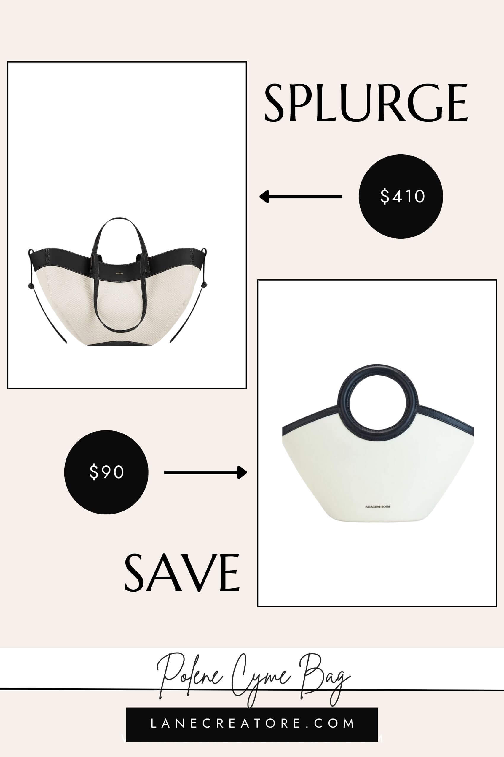 polene cyme bag dupe