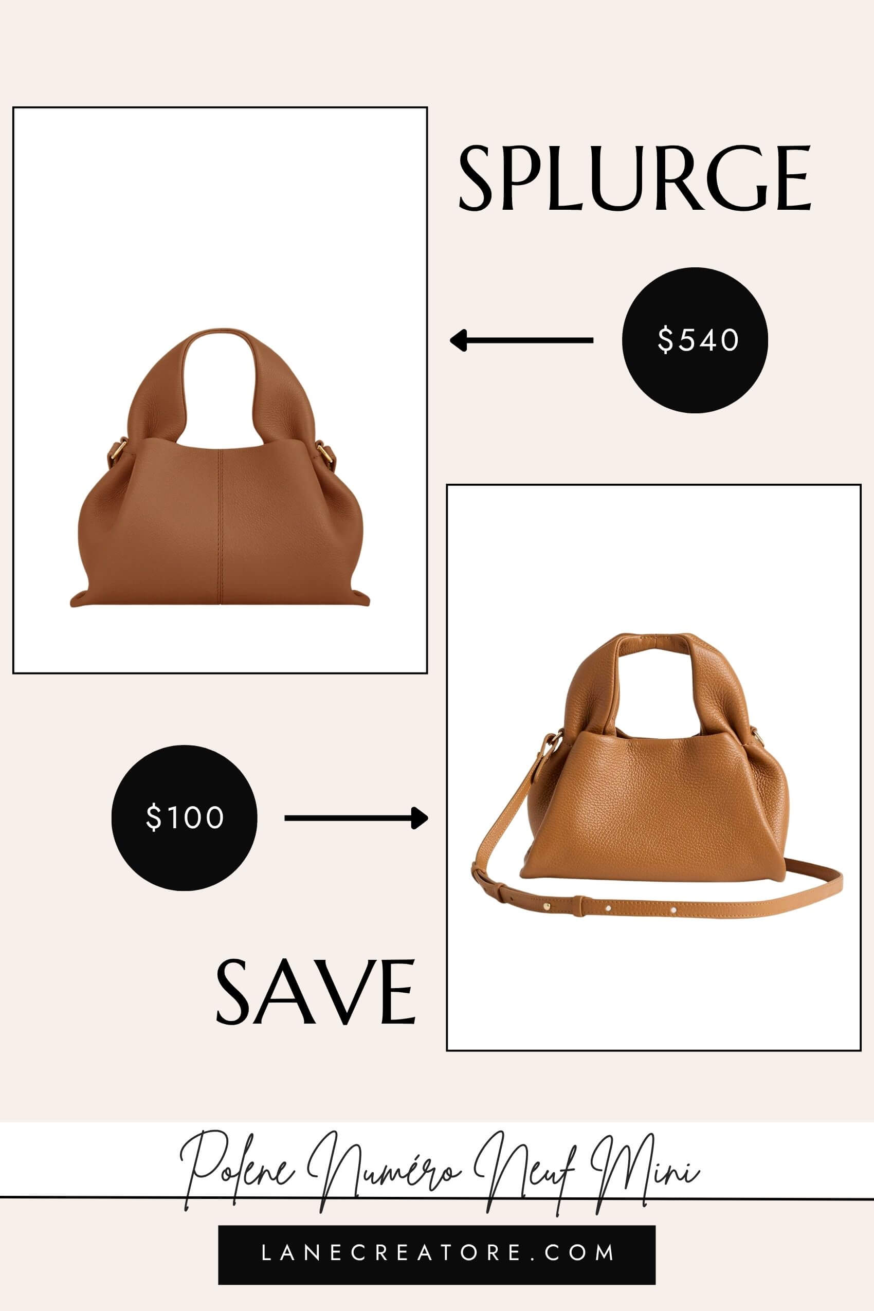 polene numero neuf mini bag dupe