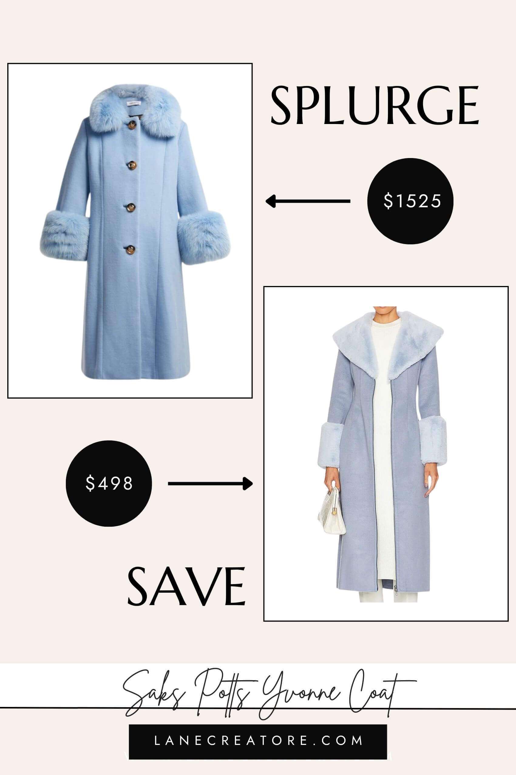 saks potts coat dupe