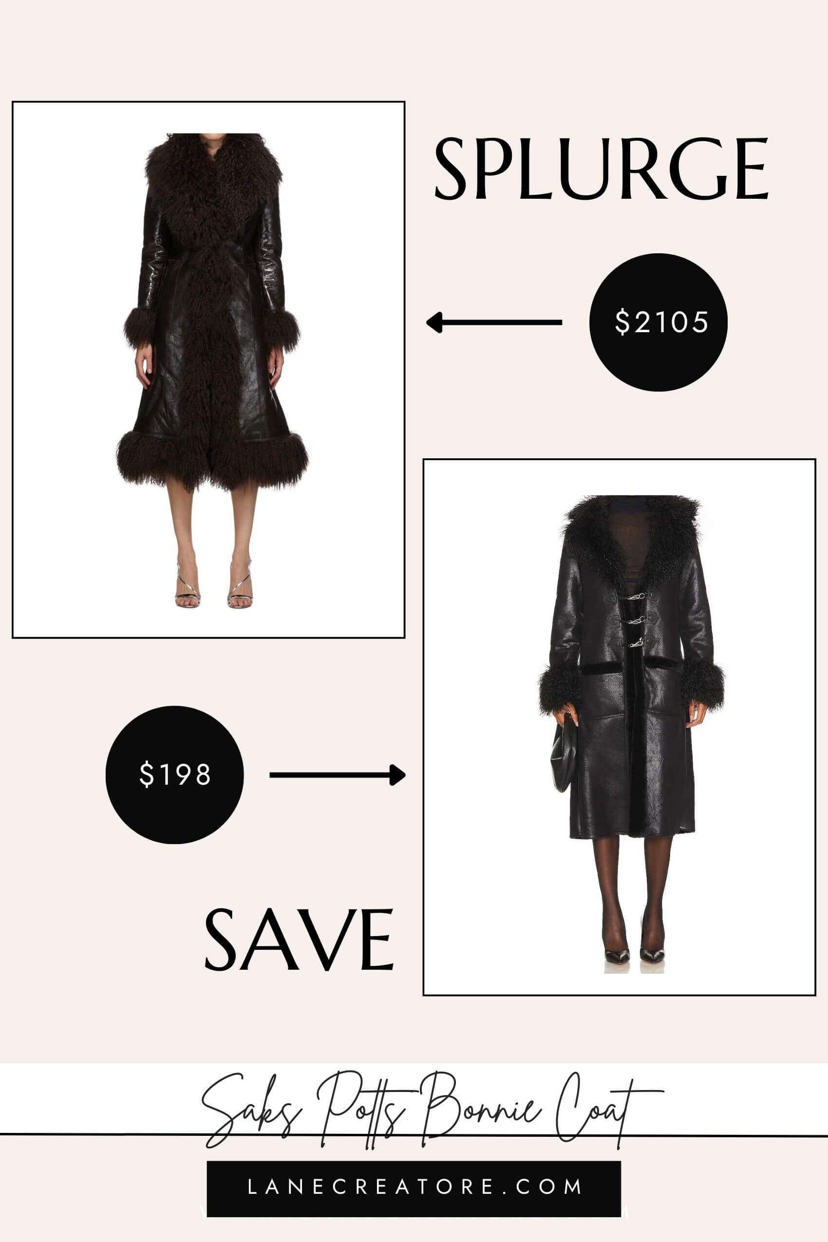 saks potts coat dupe