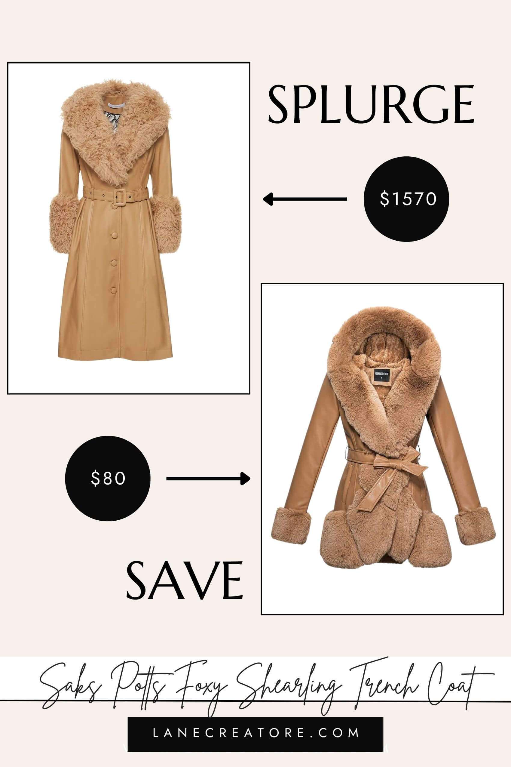 saks potts coat dupe