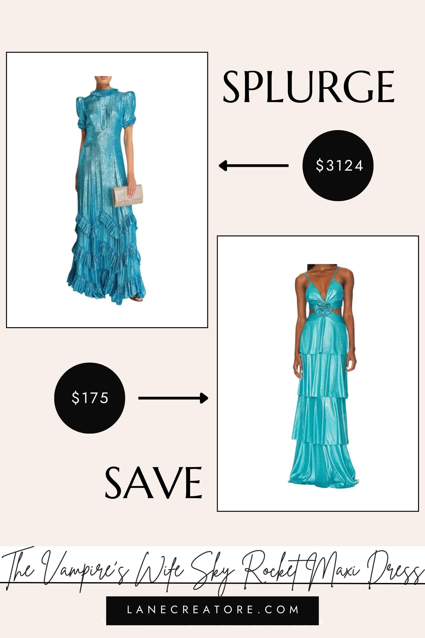 the vampires wife maxi dress dupe
