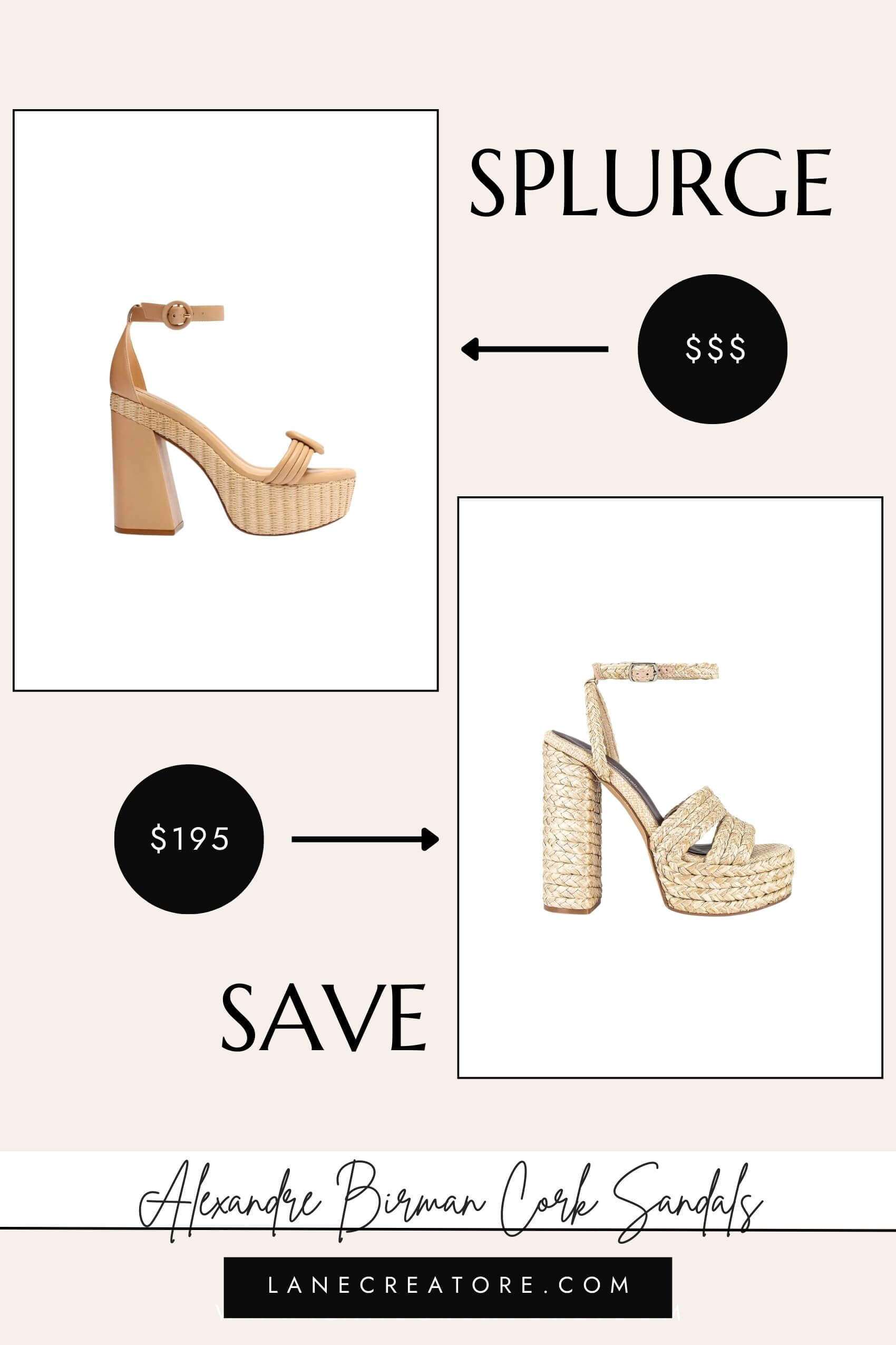 alexandre birman platform sandals dupe