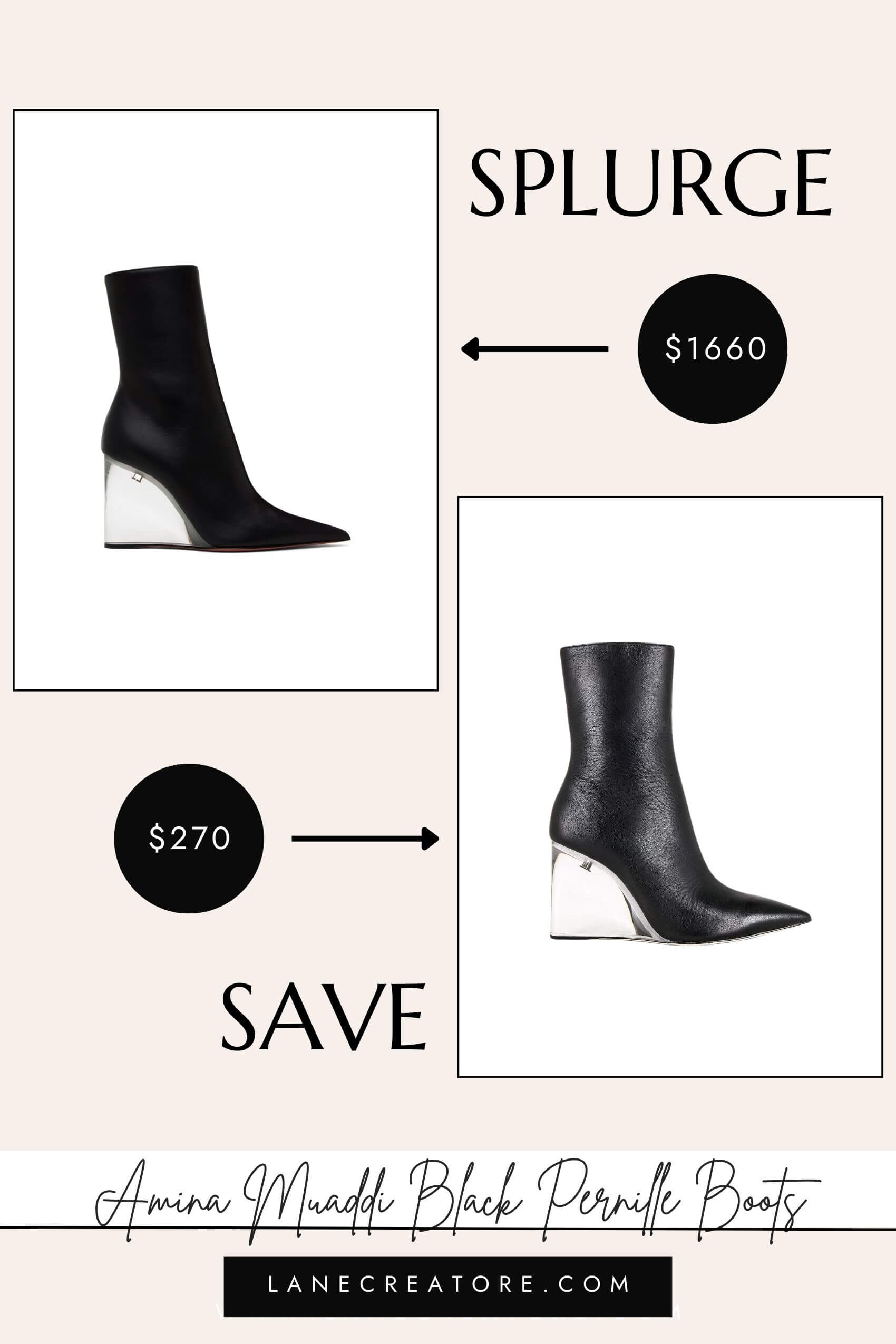 amina muaddi boots dupe