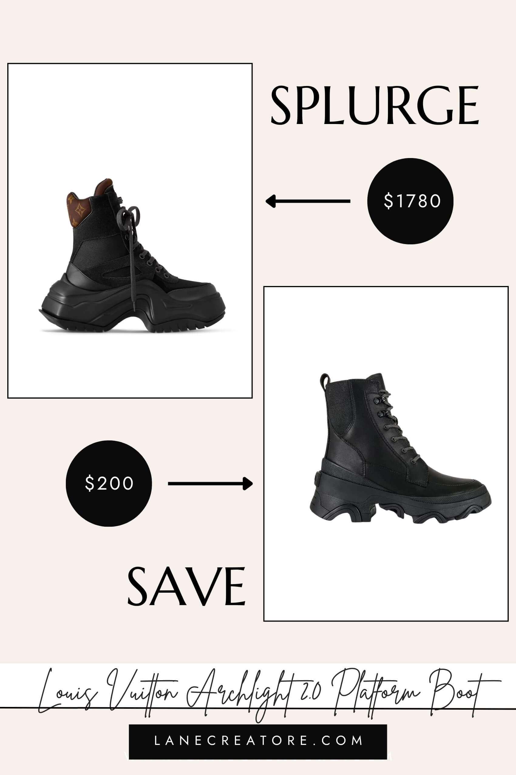 louis vuitton combat boots dupe