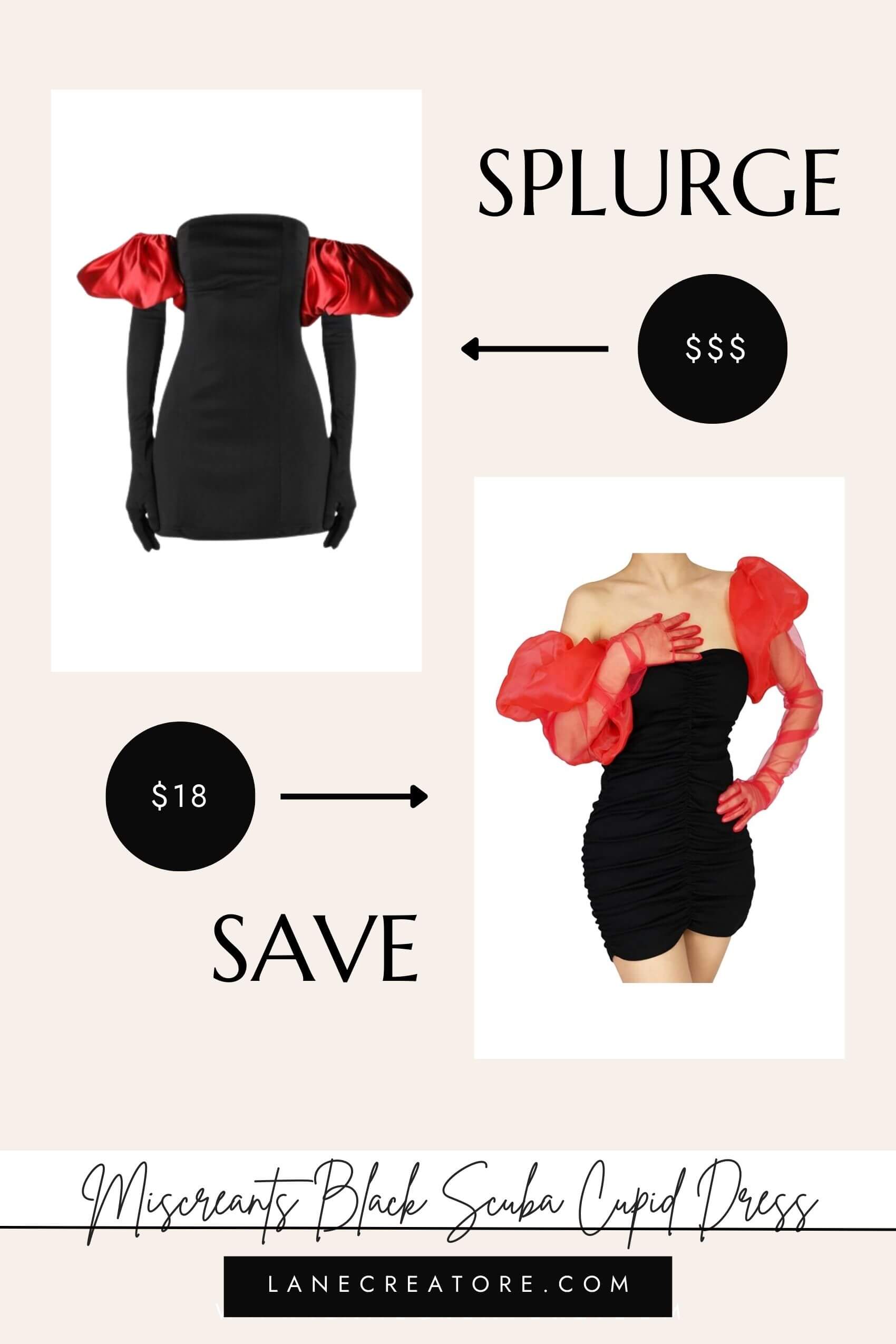 miscreants cupid dress dupe